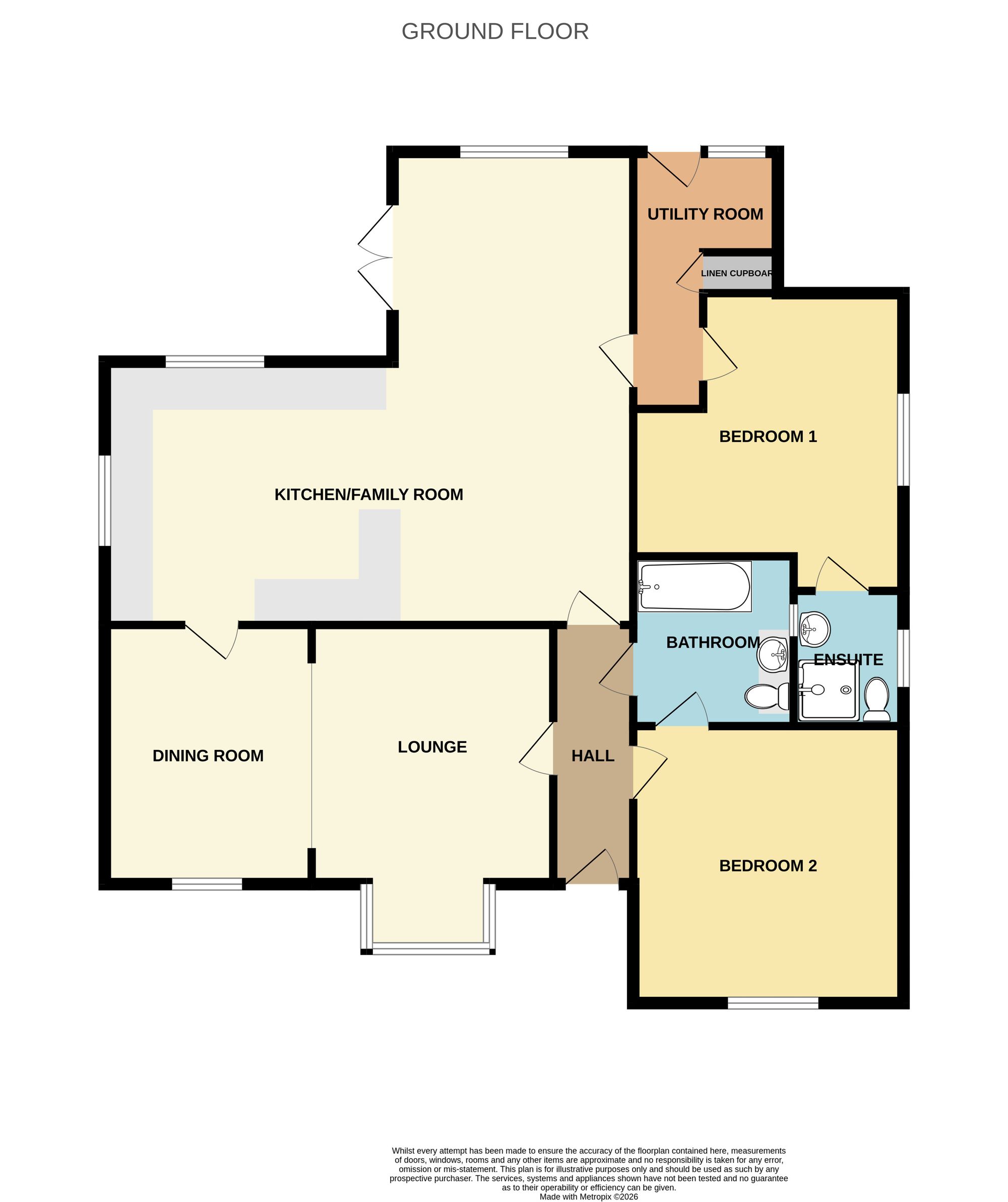 4 Crispin Close, Spalding floorplan