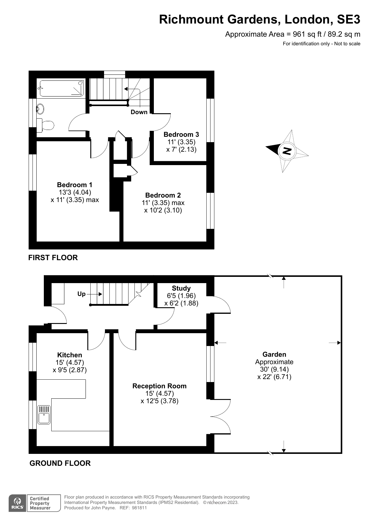 52, Richmount Gardens, London floorplan
