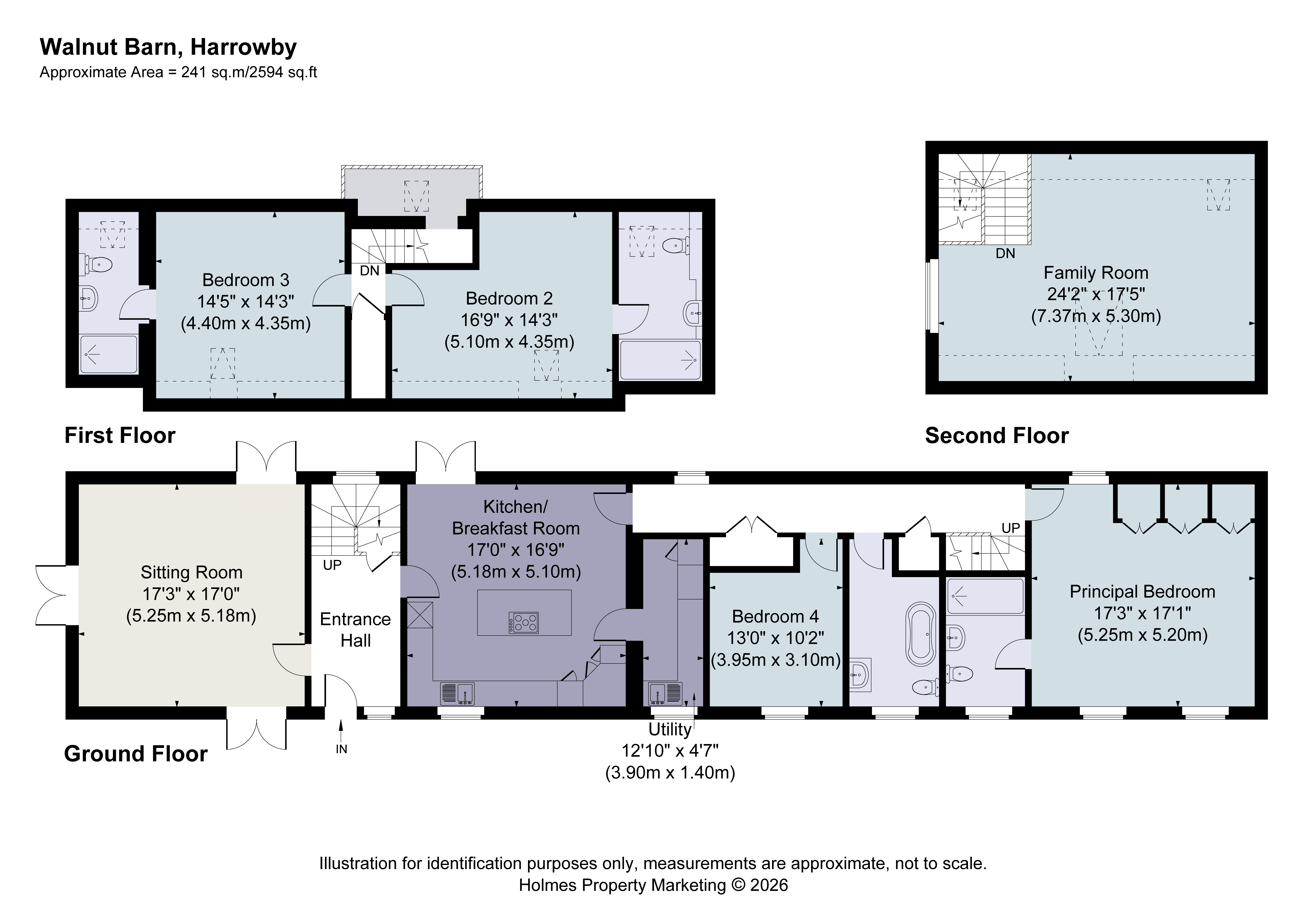 Walnut Barn,, Hall Lane, Grantham floorplan