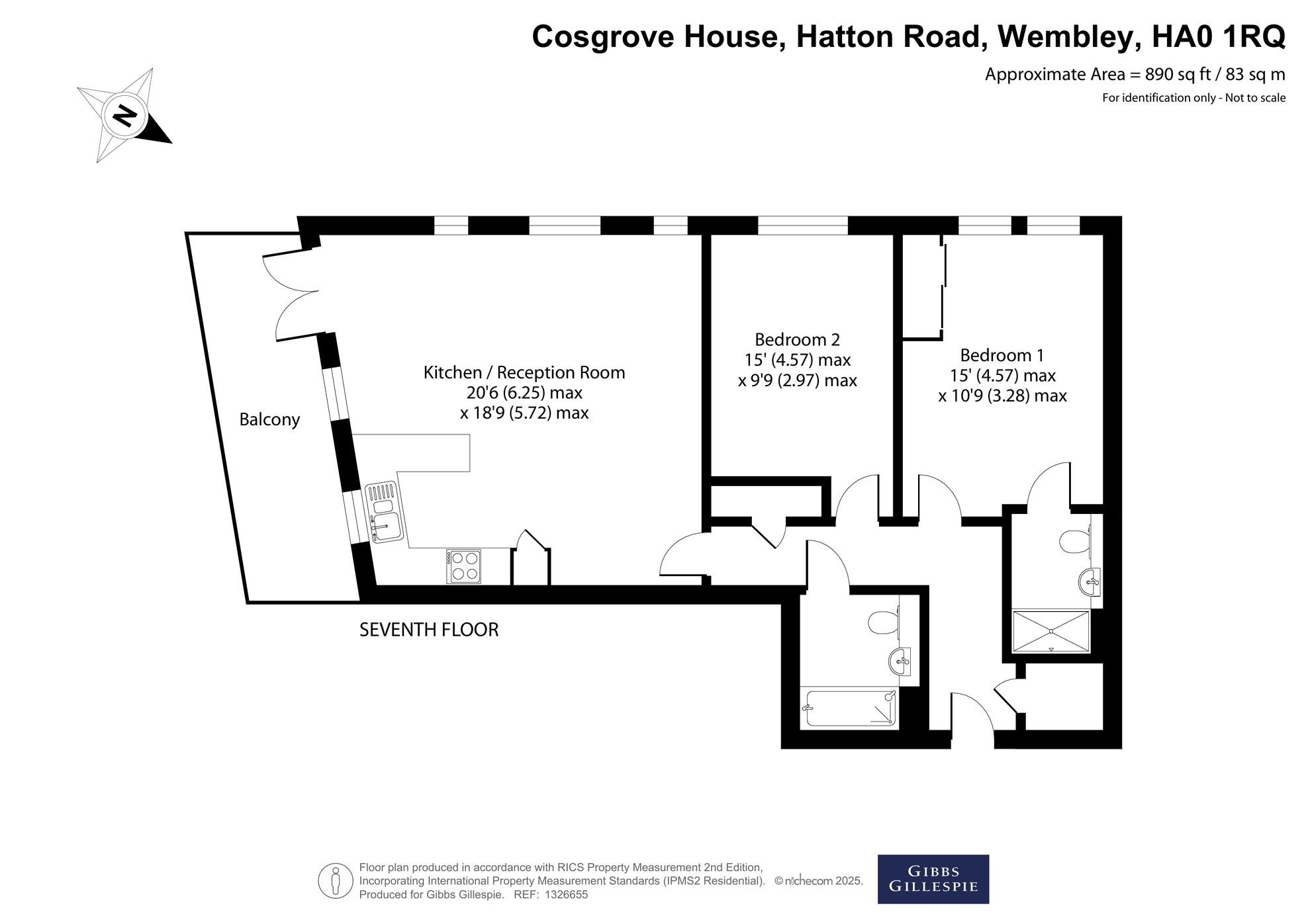 Hatton Road, Wembley, Middlesex floorplan
