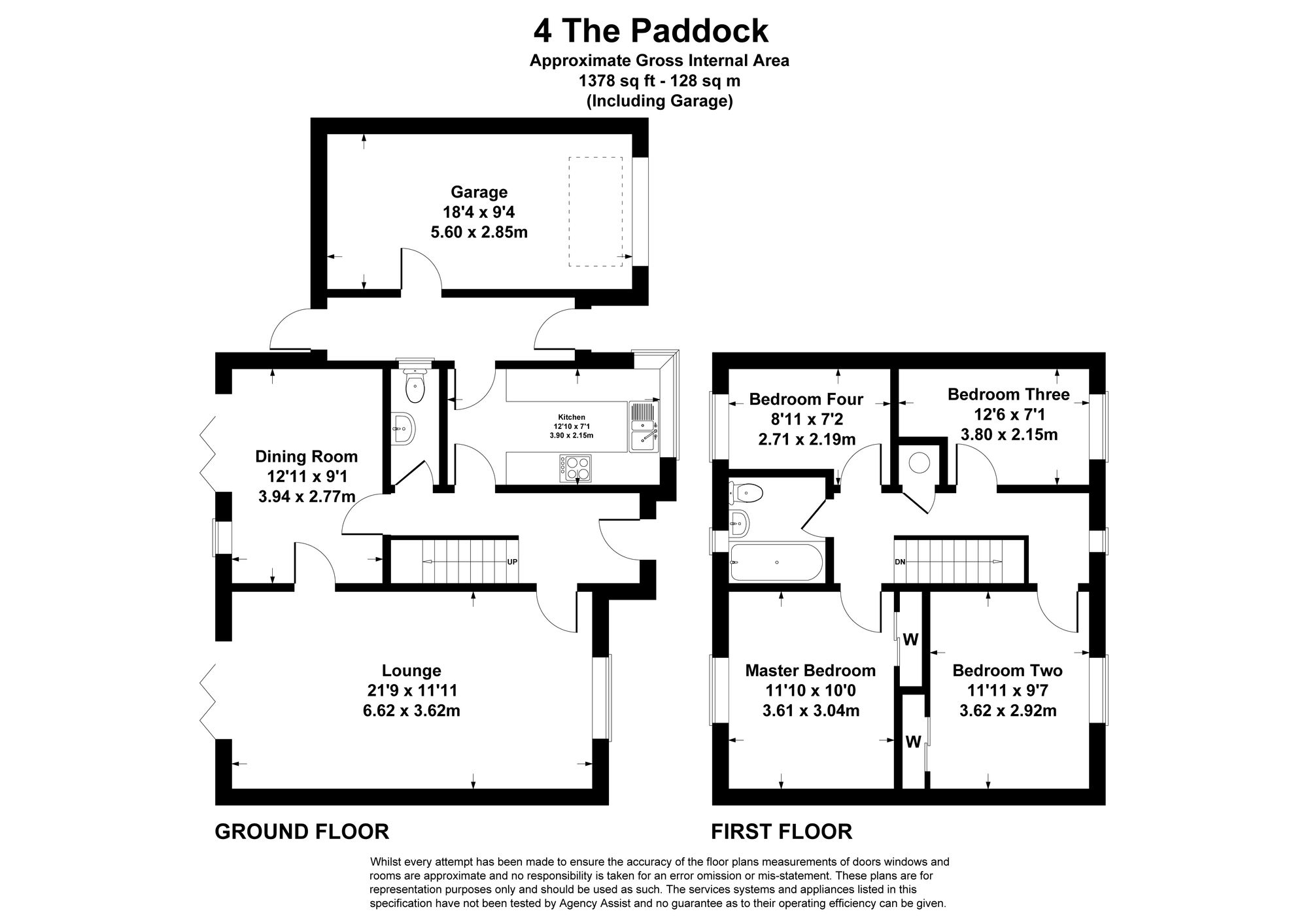 4 The Paddock, Eastleigh floorplan