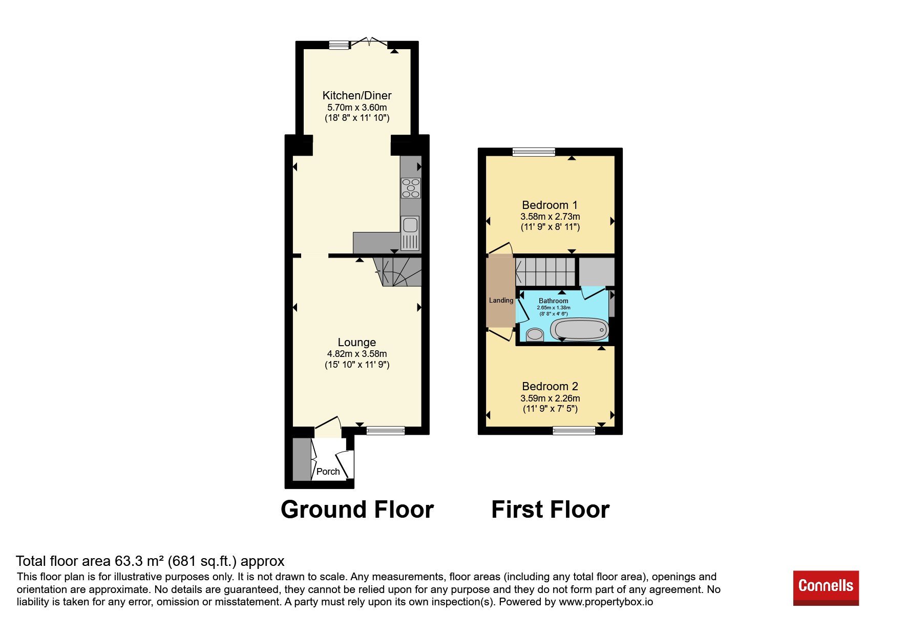 25, Oak Close, Newton Abbot floorplan