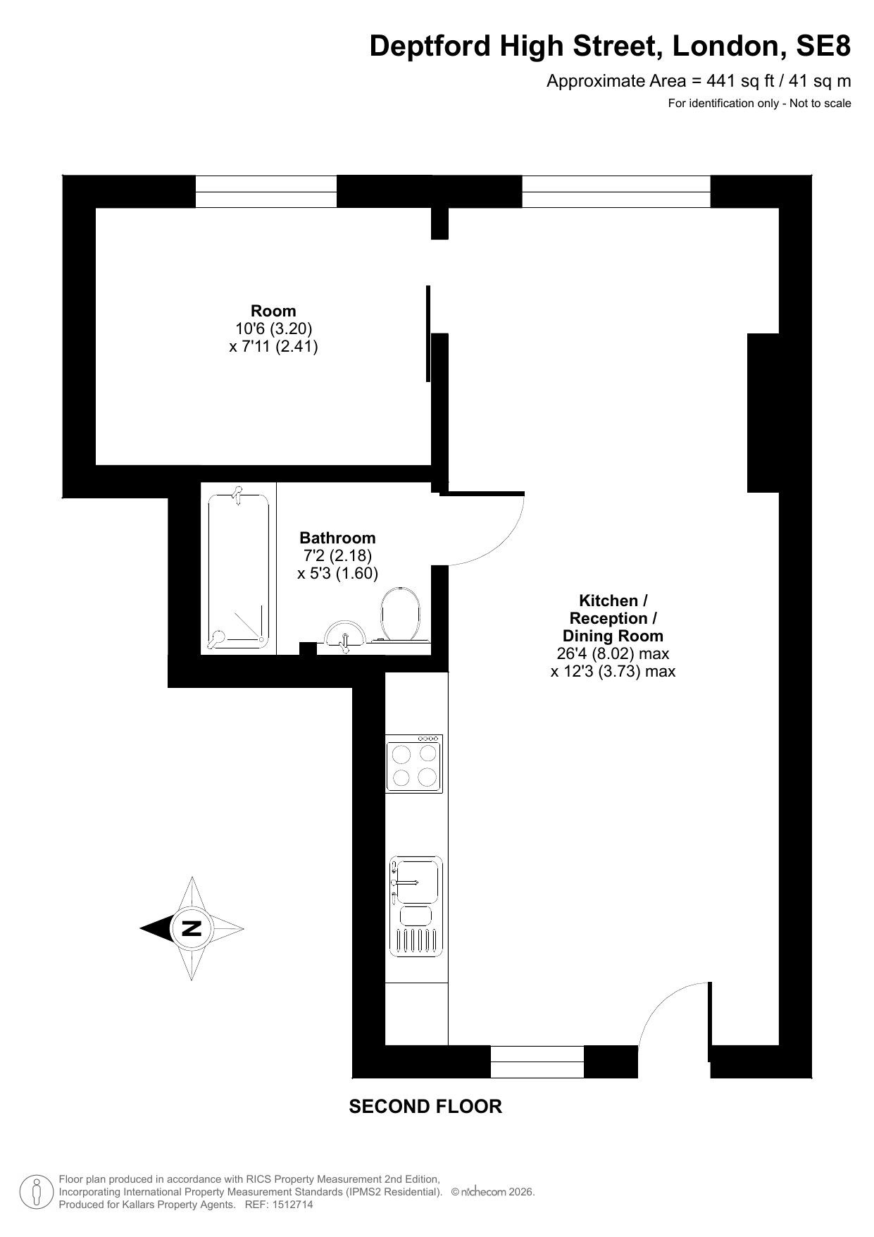 Flat 4, 39-41 Deptford High Street, Greater London floorplan