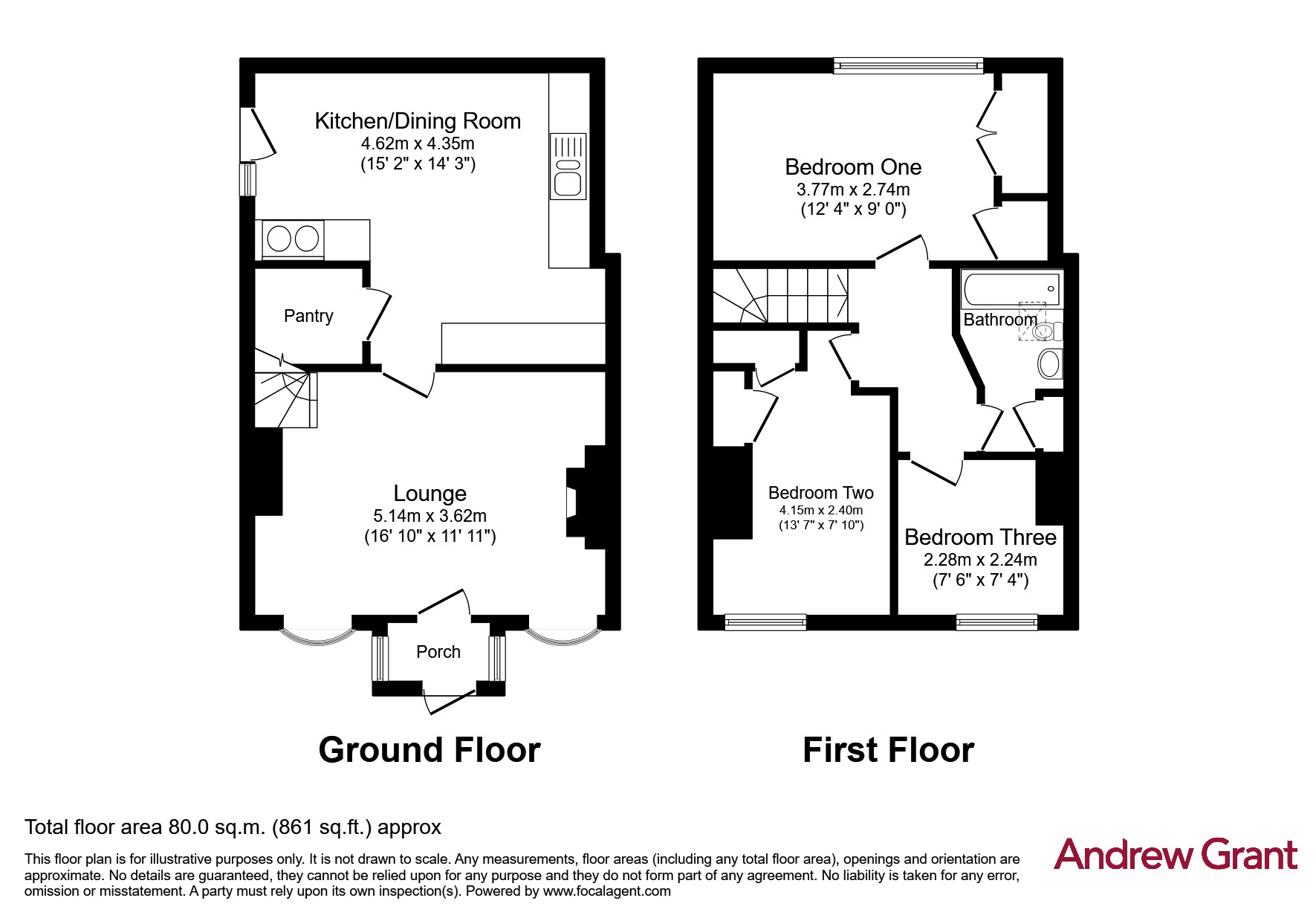 3, Pinkham, Kidderminster floorplan