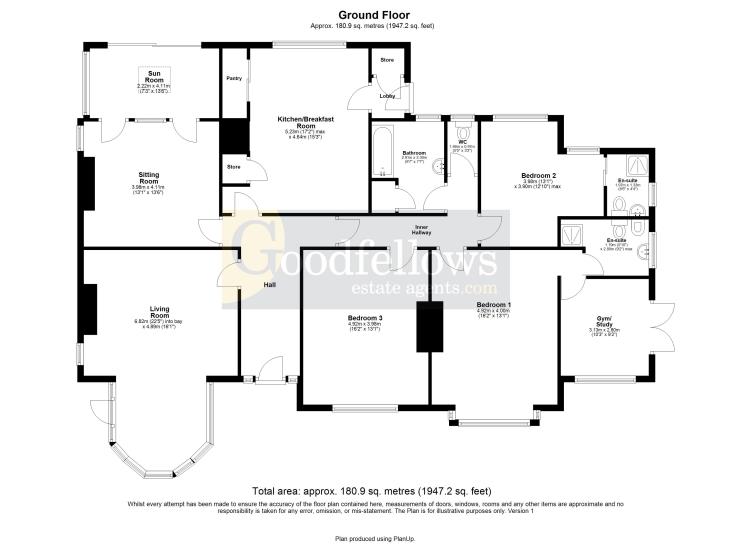 24, Eastern Way, Ponteland floorplan
