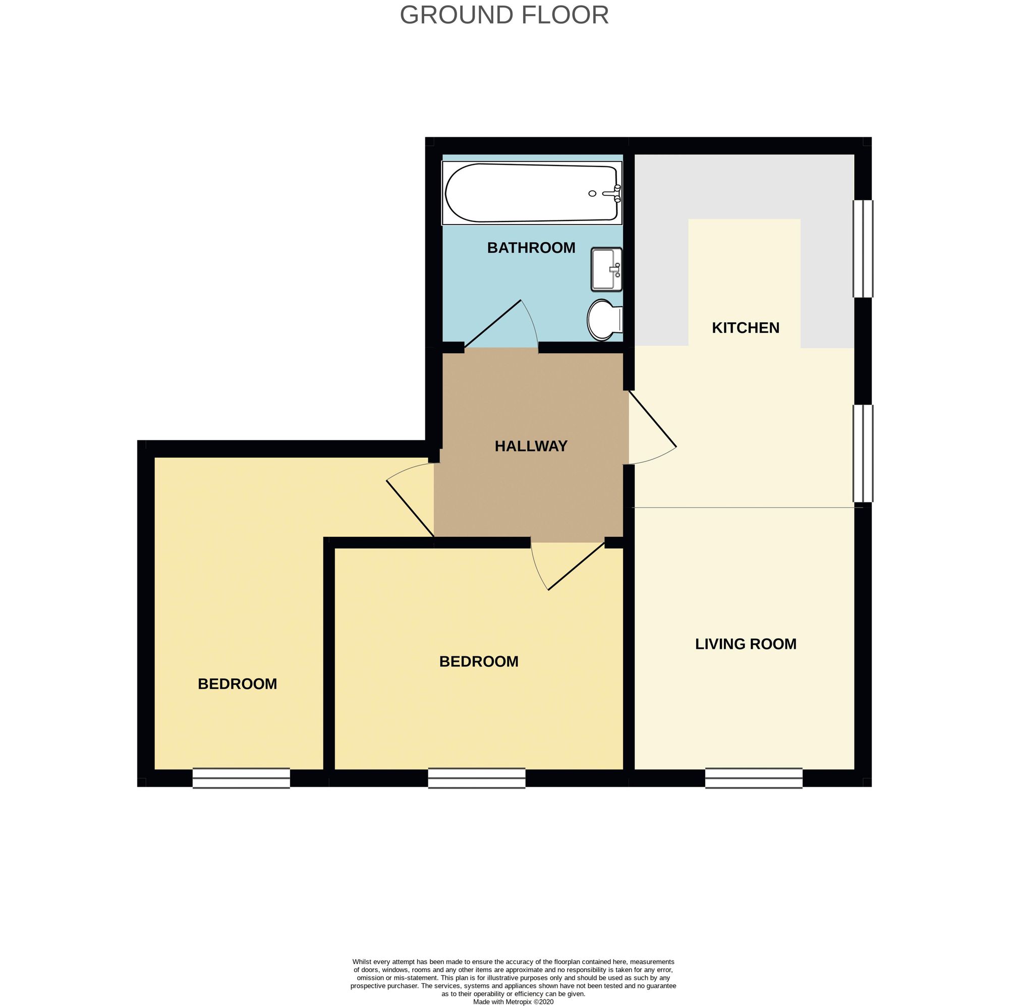 Flat 1 Cedarwood Court, 1 Southend Road, Stanford-Le-Hope floorplan