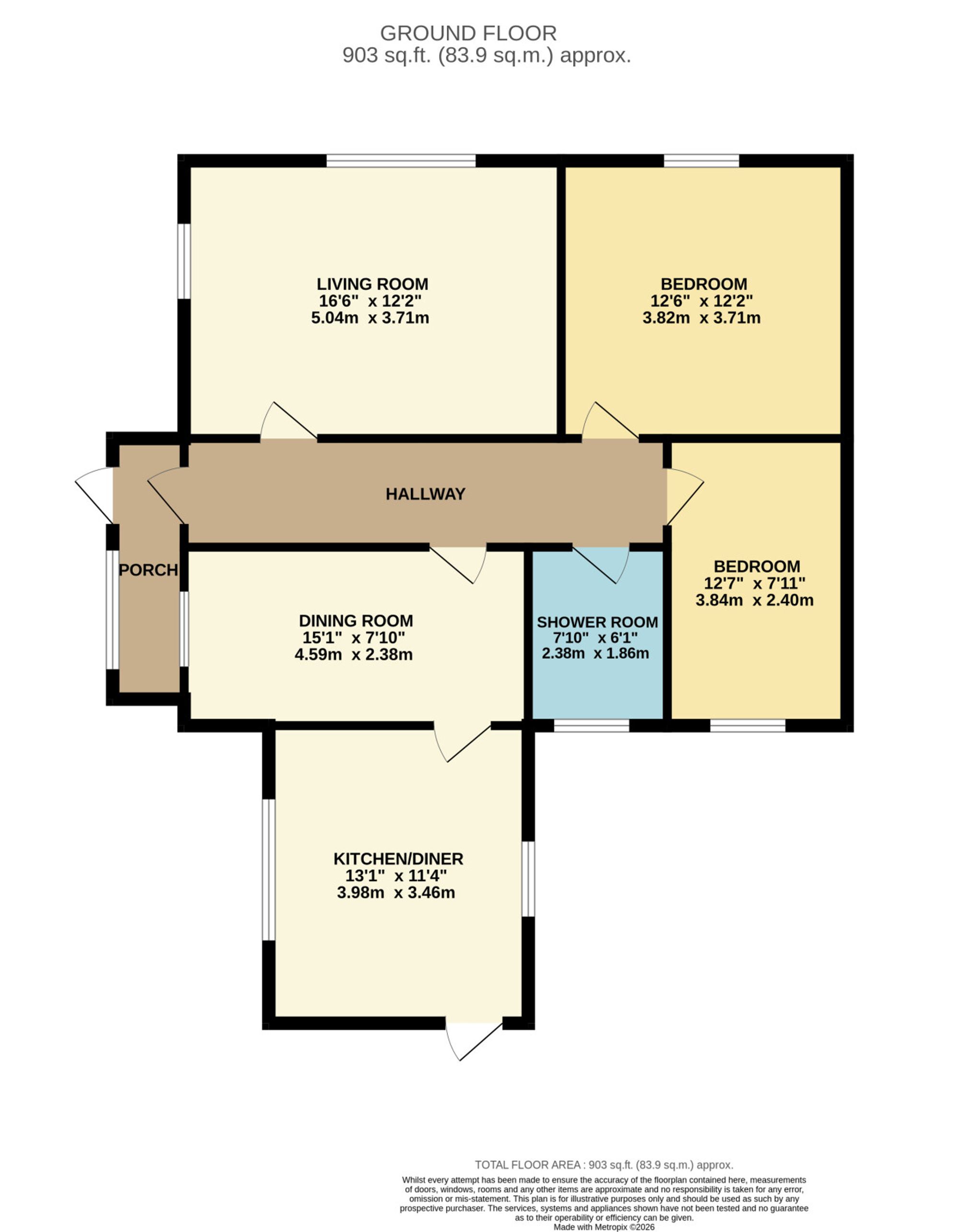 62 Kendal Road West, Bury floorplan
