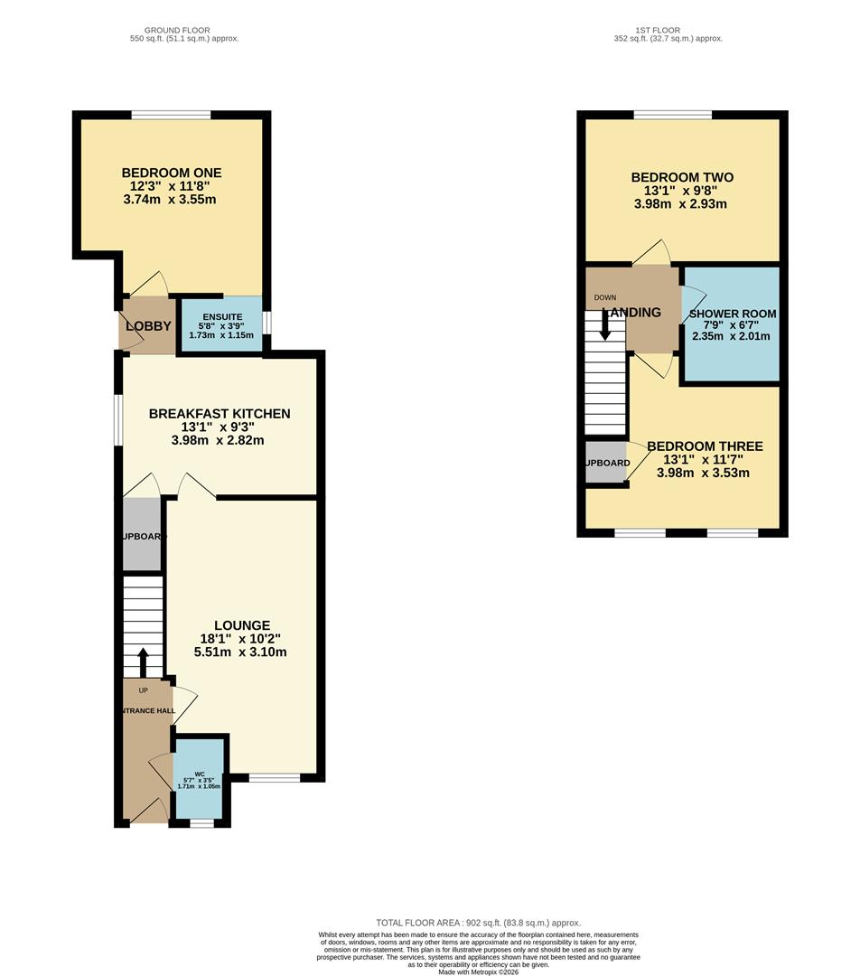 18, Bridge Court, Newark floorplan