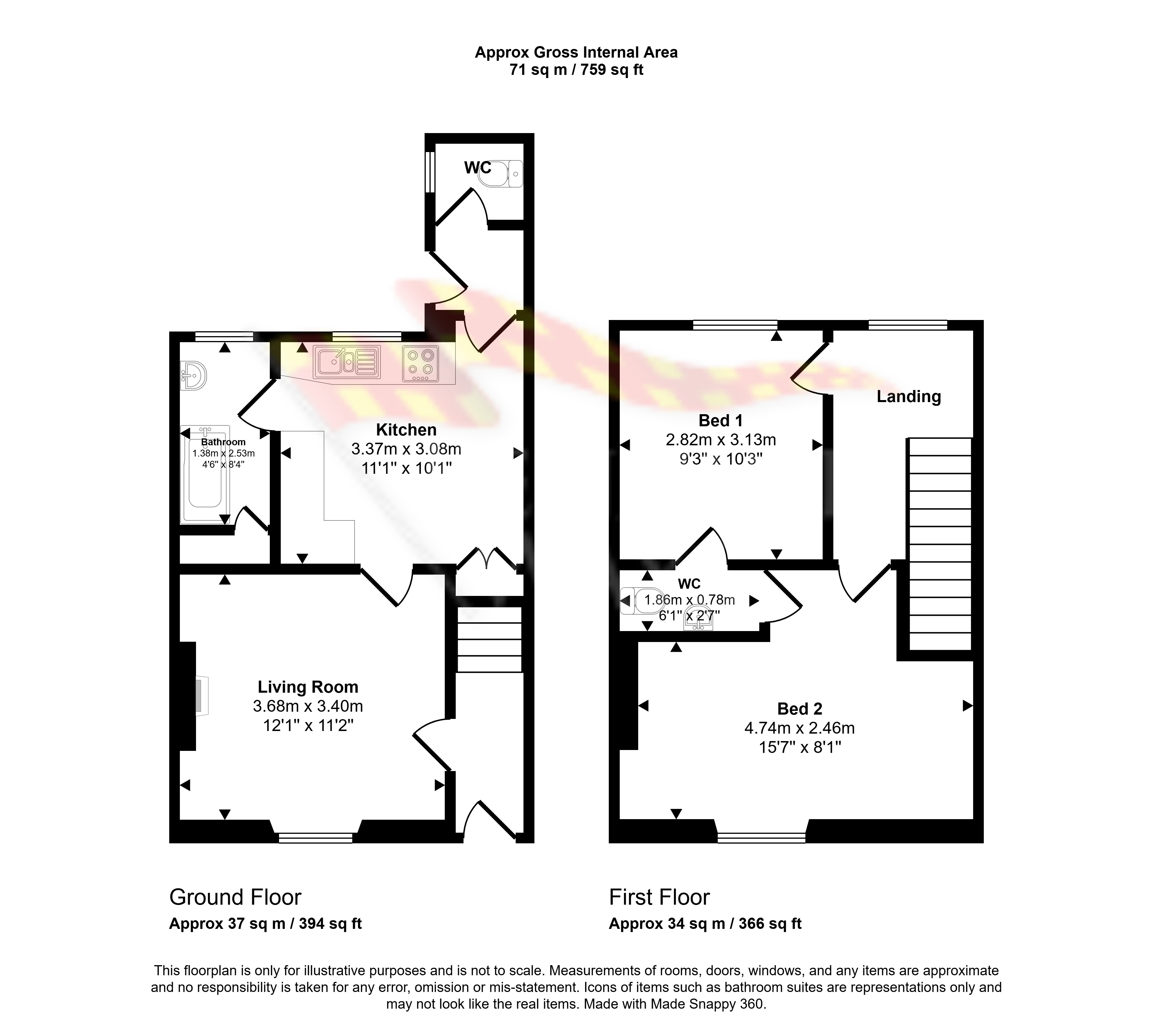 10, Newton Street, Haltwhistle floorplan