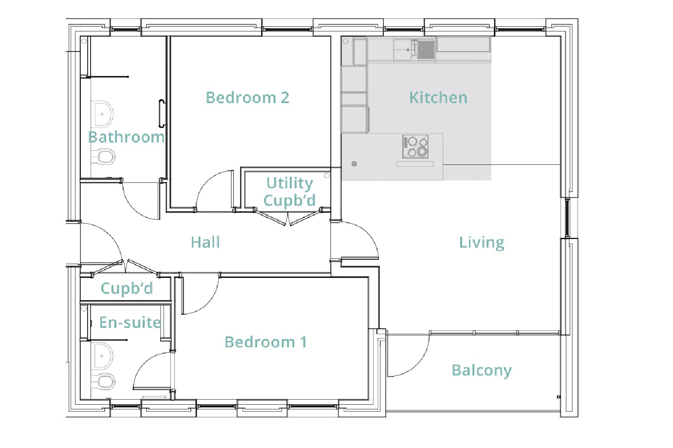 Apartment 1, 1 Bluebell Court,, Beechwood Park, Cheltenham floorplan