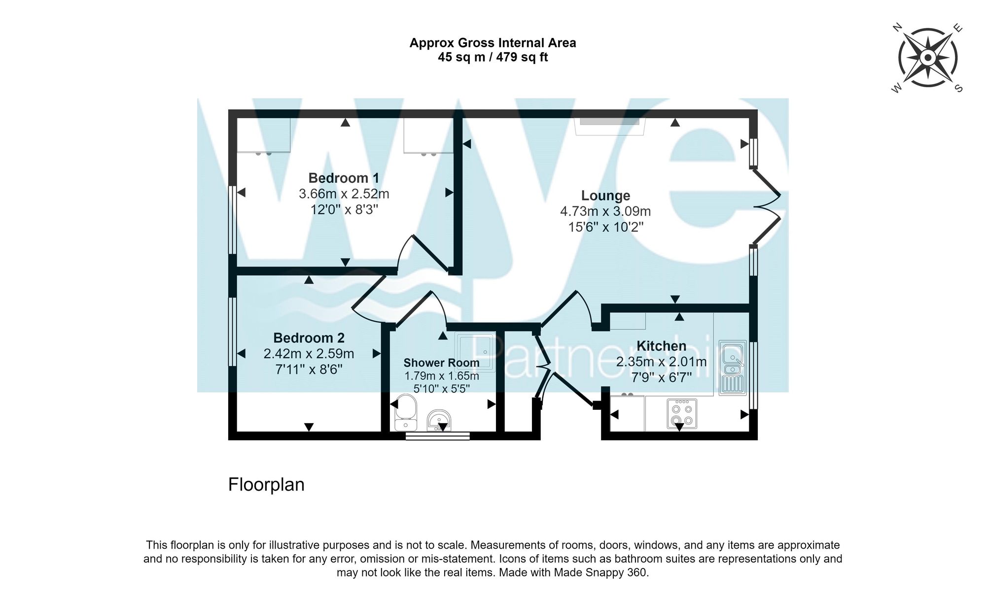 9 Holmer Place, High Wycombe floorplan
