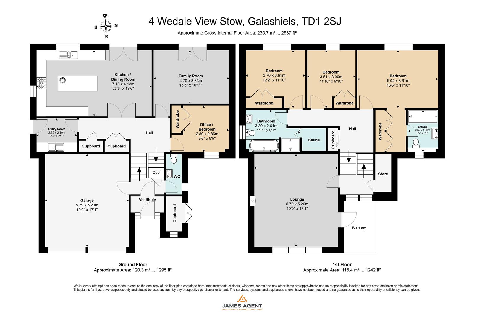 Wedale View, Stow floorplan