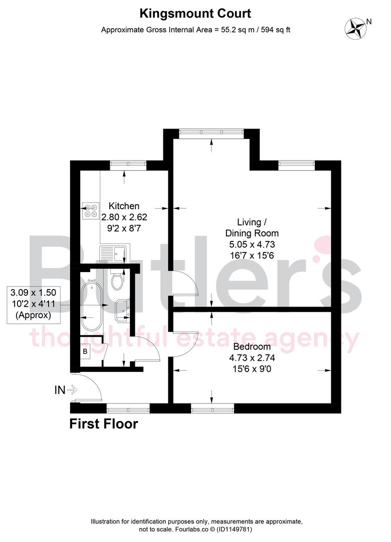 12a Lewis Road, Sutton floorplan