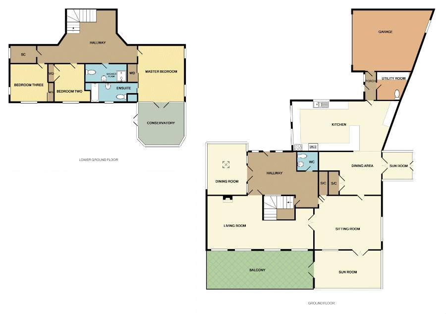 3 Bedrooms Detached house for sale in Moss Hill, Stockton Brook, Staffordshire ST9