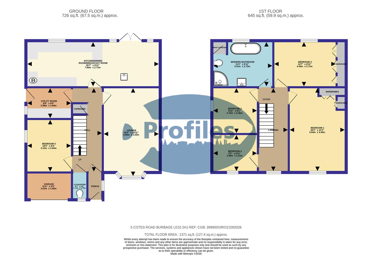 5, Cotes Road, Hinckley floorplan