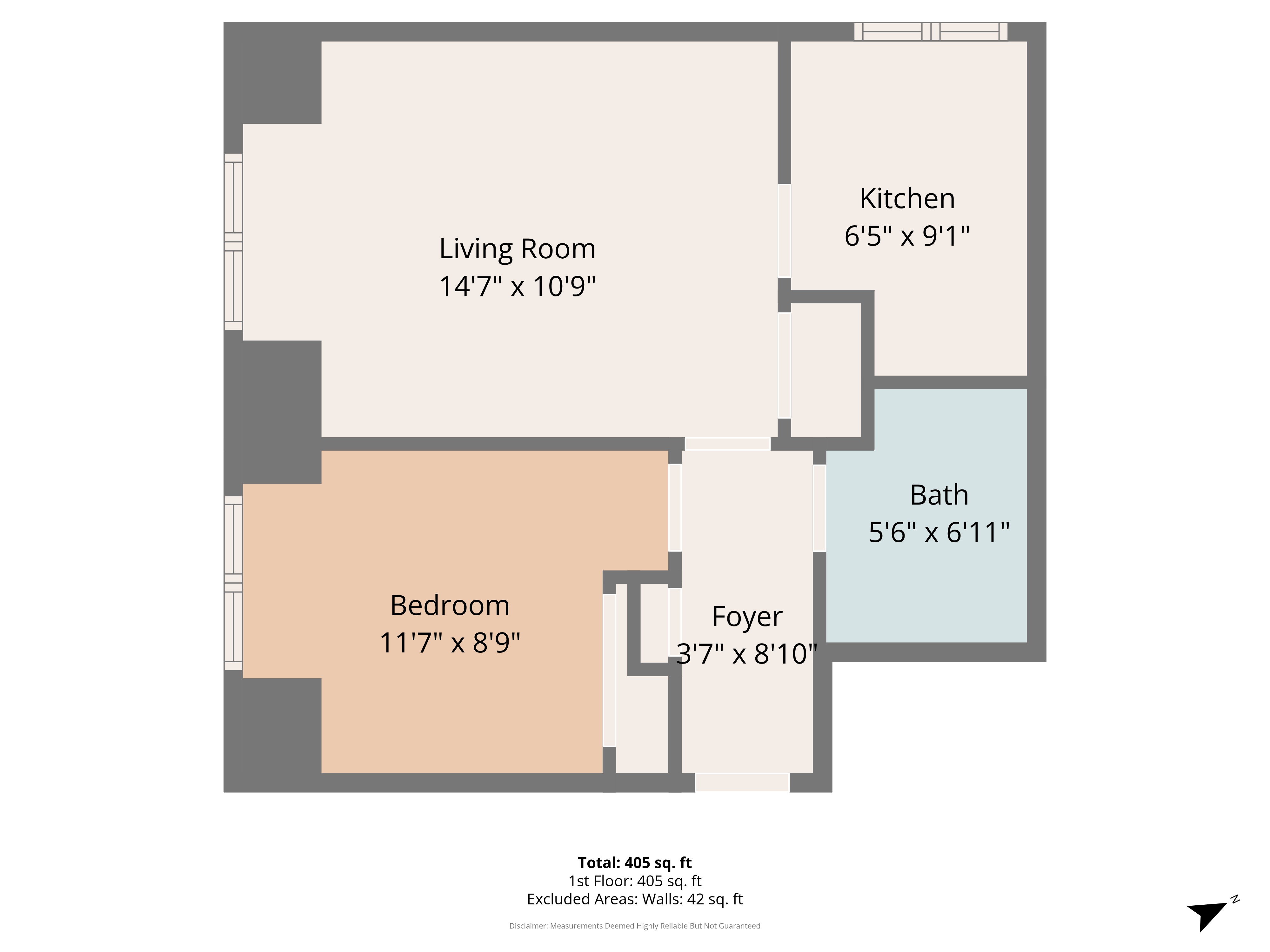 Flat 2, 22, Spencer Hill, London floorplan