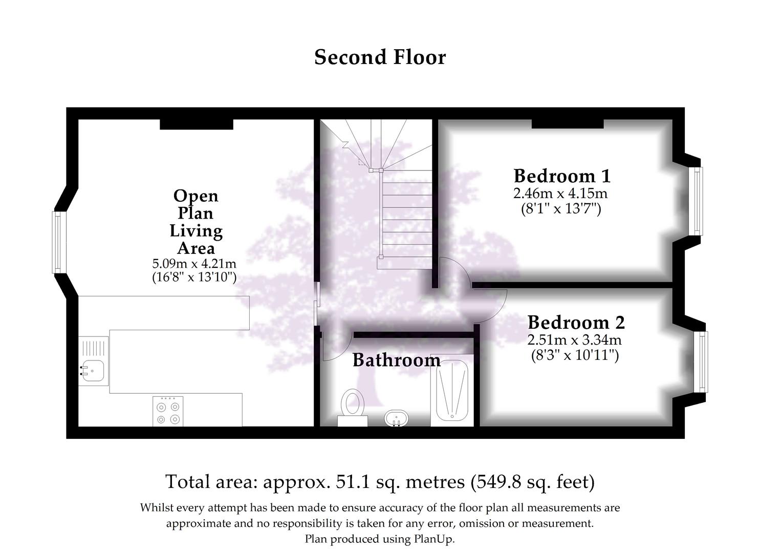 SFF, 56, Bellevue Crescent, Bristol floorplan