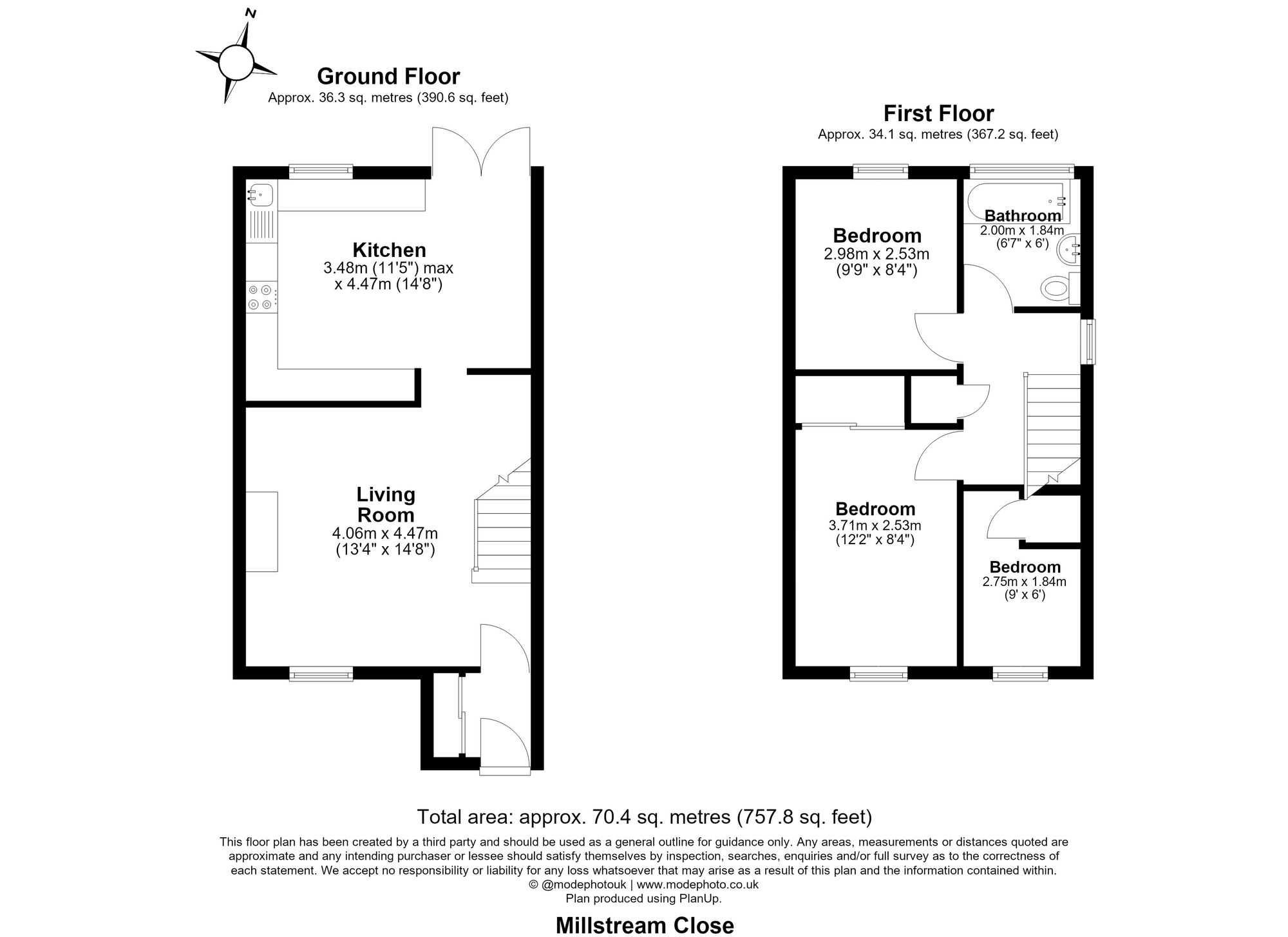 74 Millstream Close, Hitchin floorplan