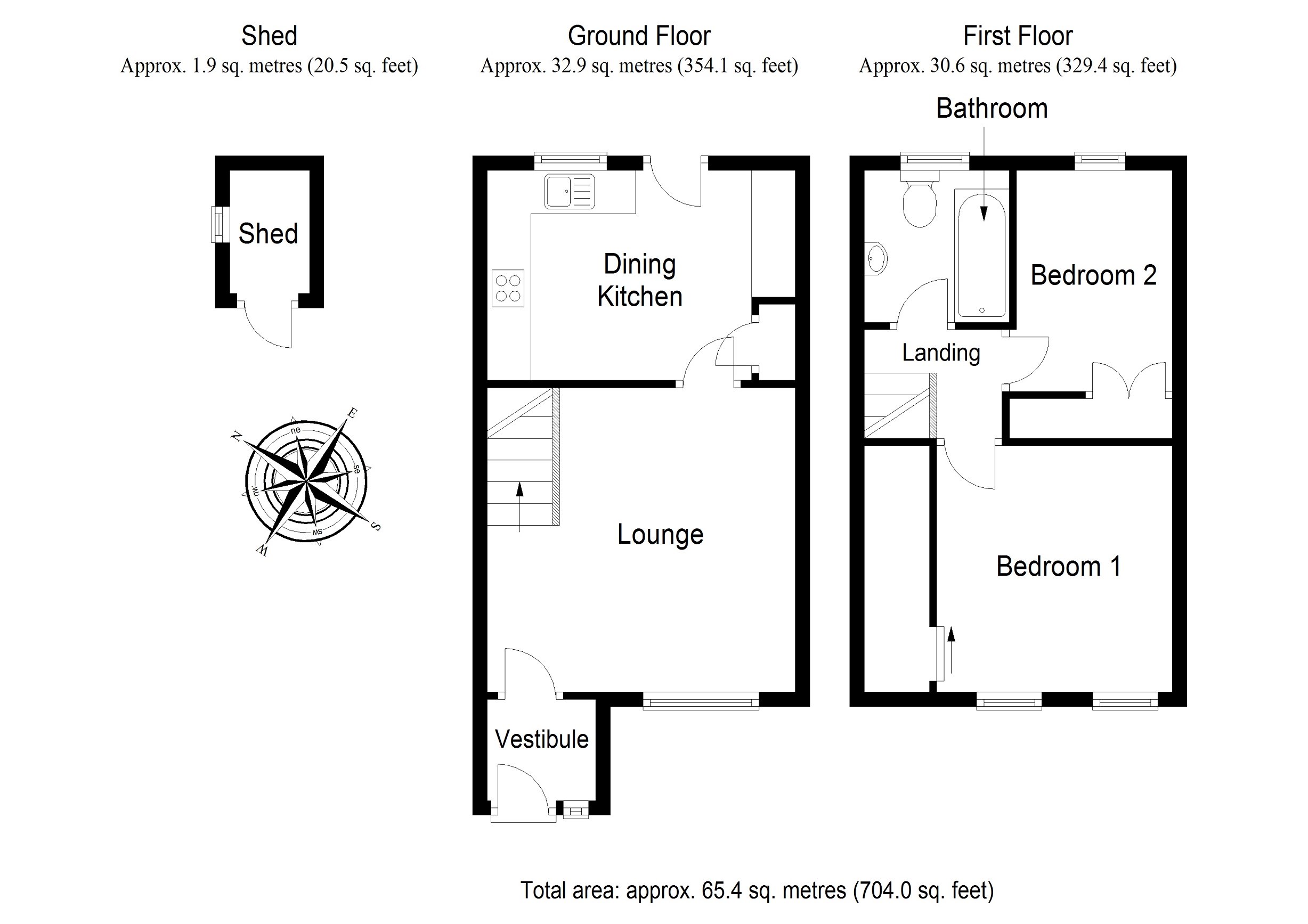 2 Bedrooms End terrace house for sale in Glenburn Gardens, Whitburn, Whitburn EH47