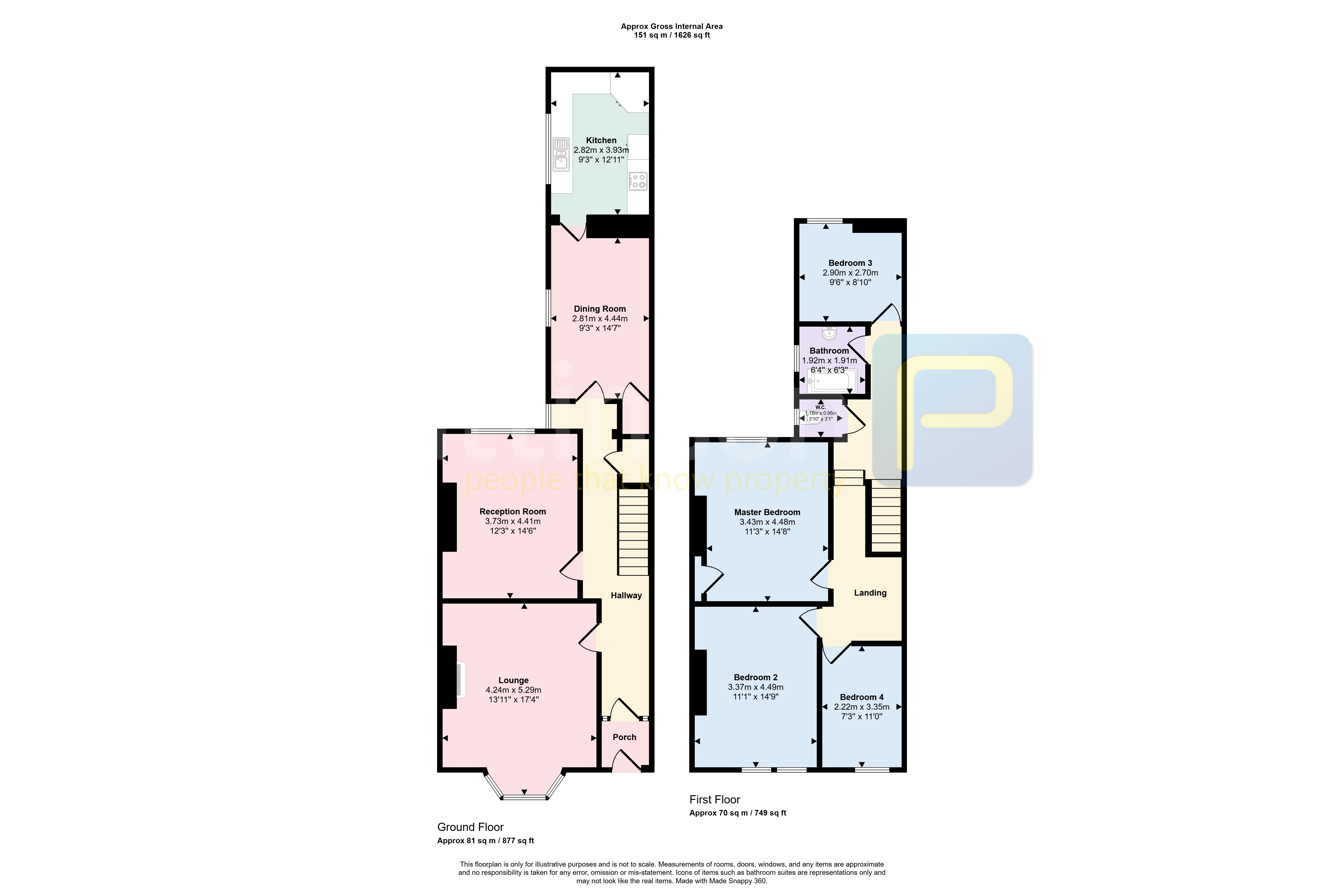 43, Mortimer Road, South Shields floorplan