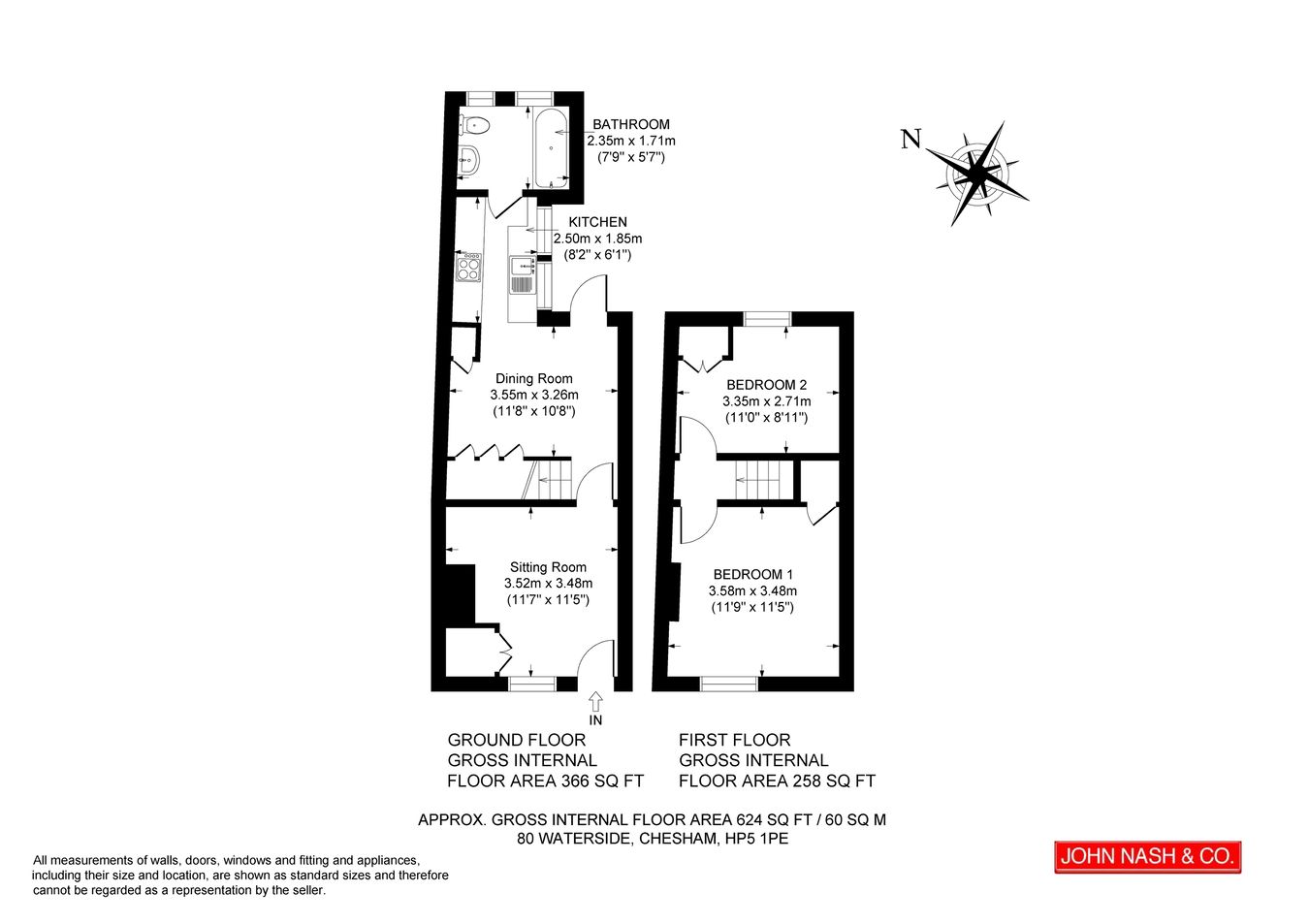 80, Waterside, Chesham floorplan