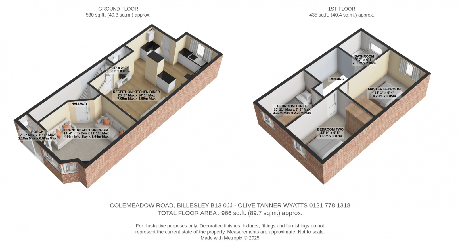 45 Colemeadow Road, Billesley, Birmingham floorplan
