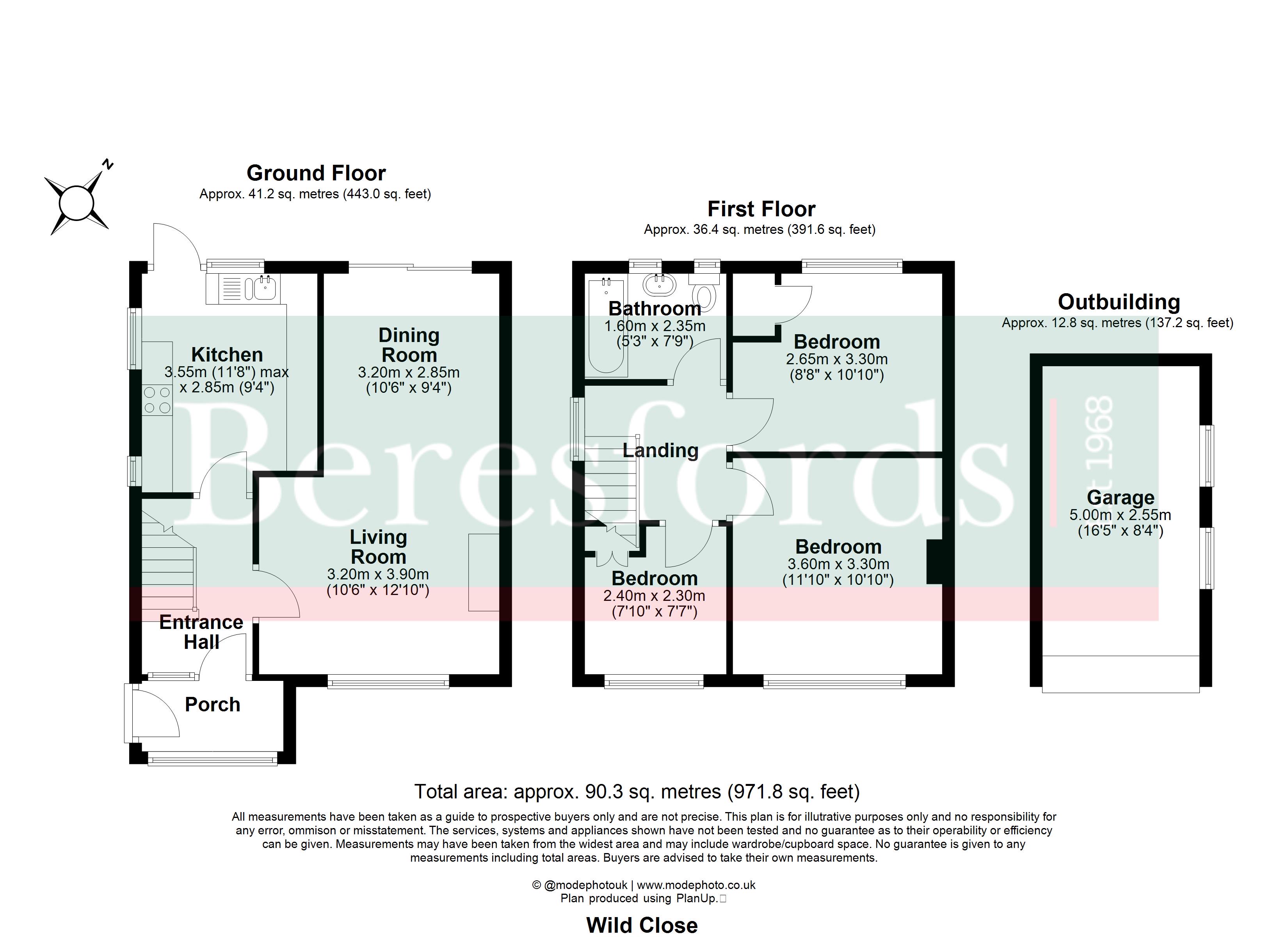 1, Wid Close, Brentwood floorplan