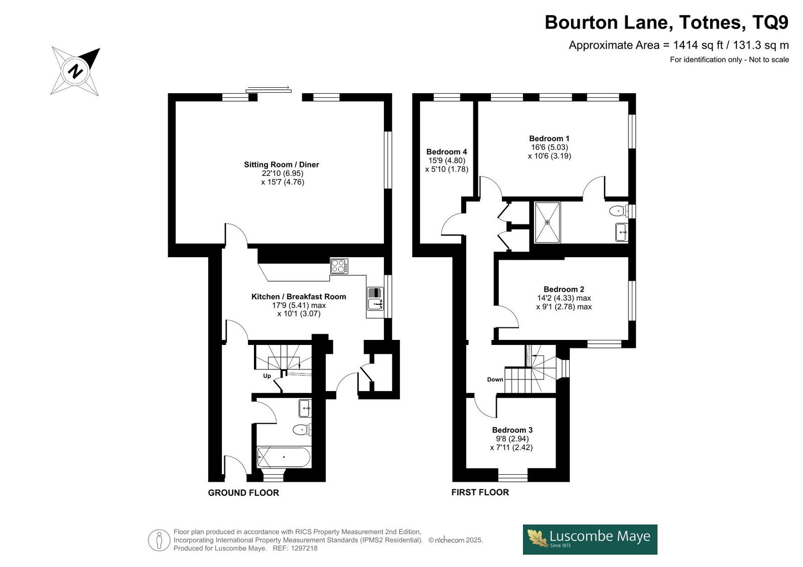 The Oaks, Bourton Lane, Totnes floorplan