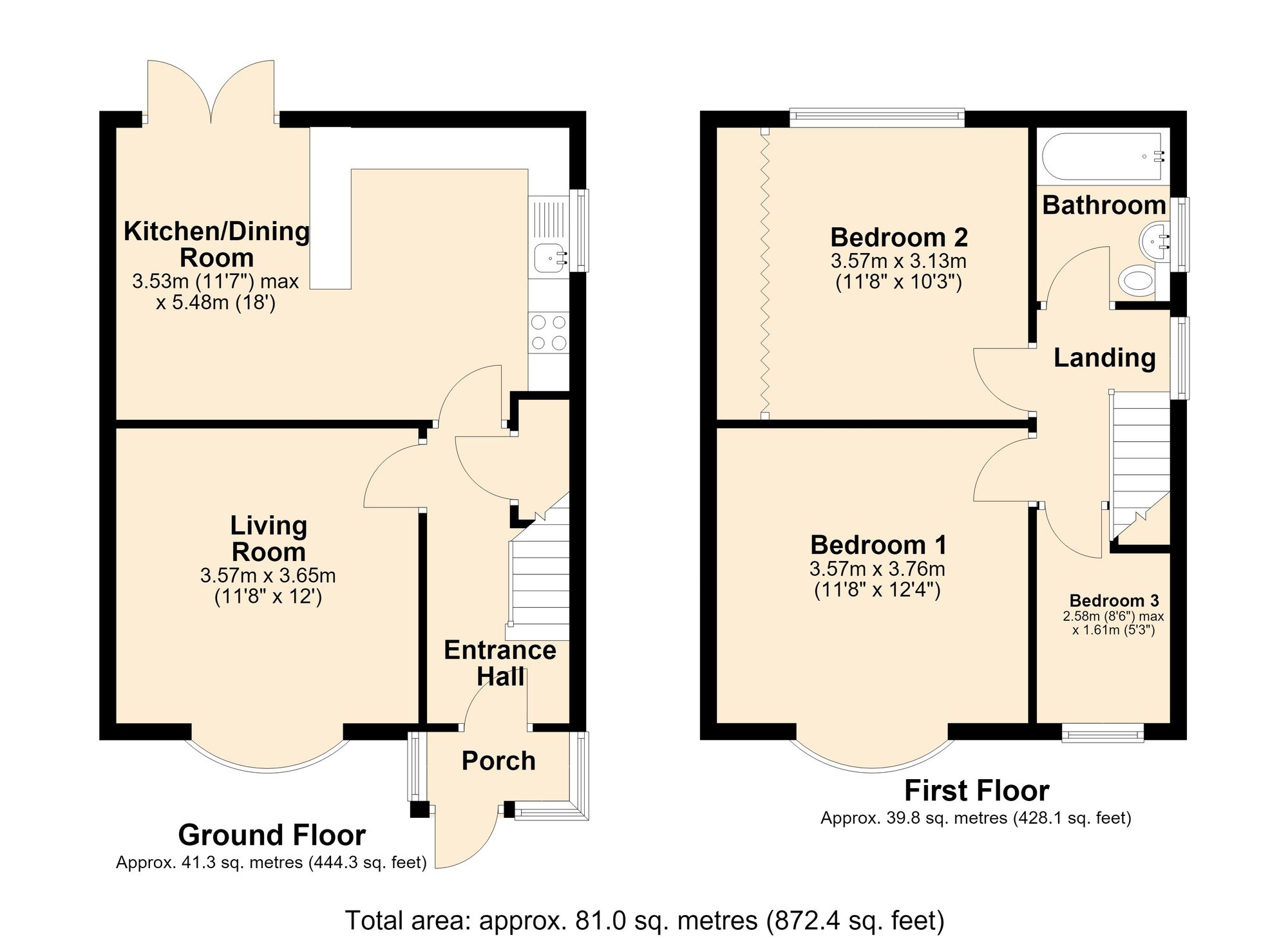 395 Rossendale Road, Burnley floorplan