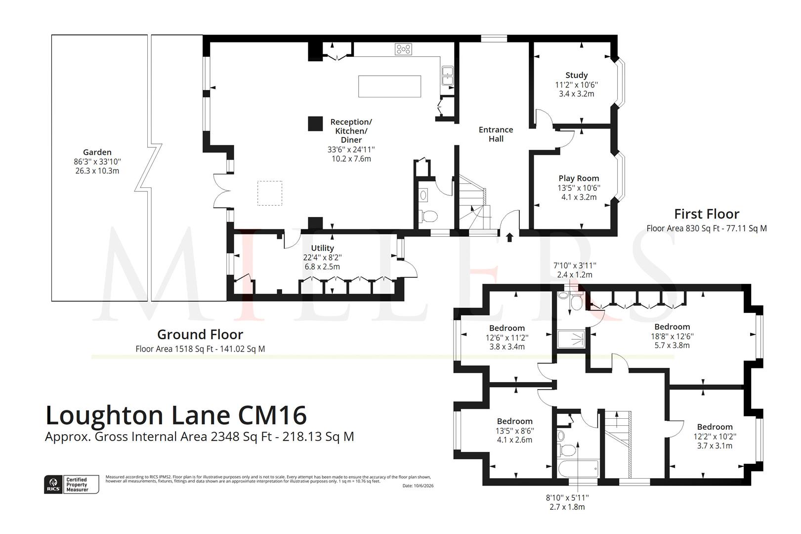 Oakhurst, Loughton Lane, Theydon Bois floorplan