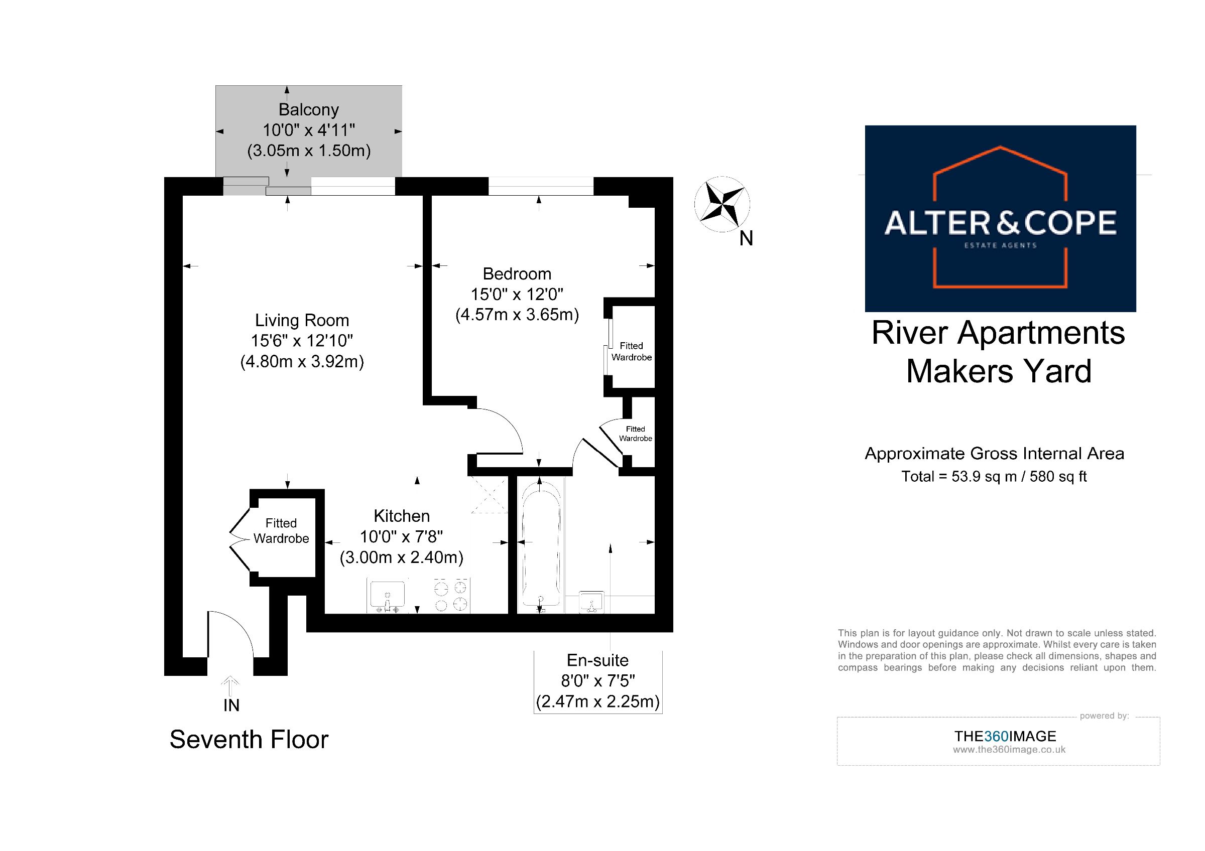 Apartment 704, River Apartments, London floorplan