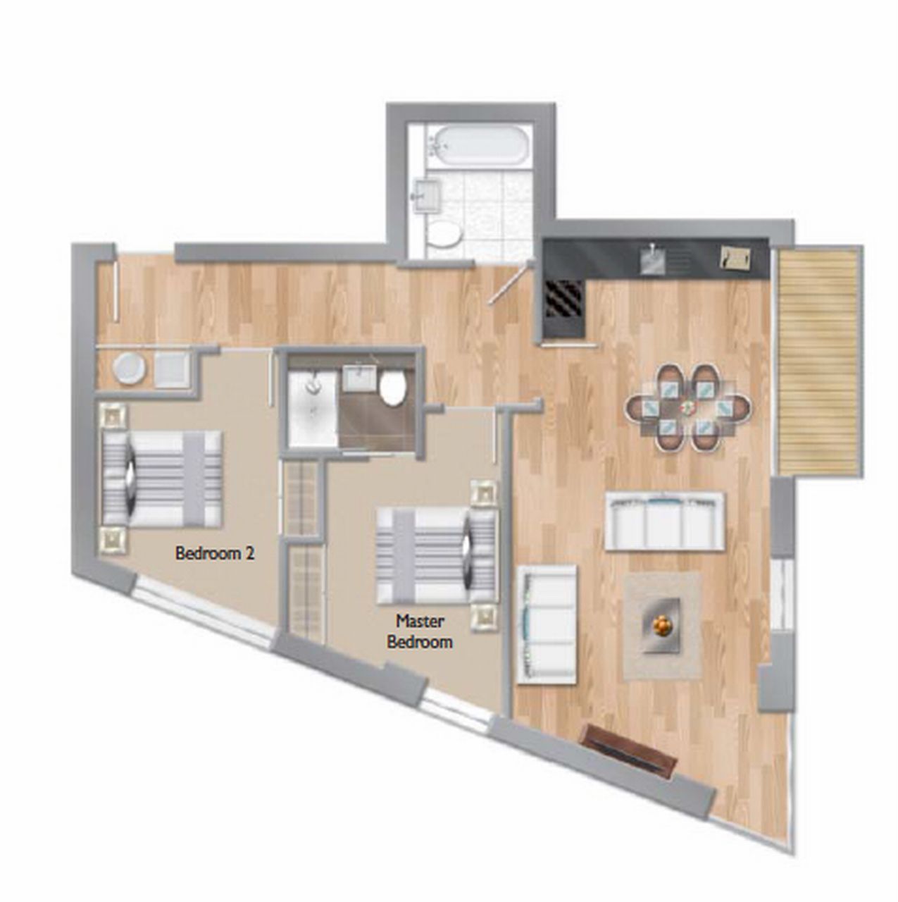 2 Bedrooms Flat to rent in Arc Tower, 32 Uxbridge Road, London W5