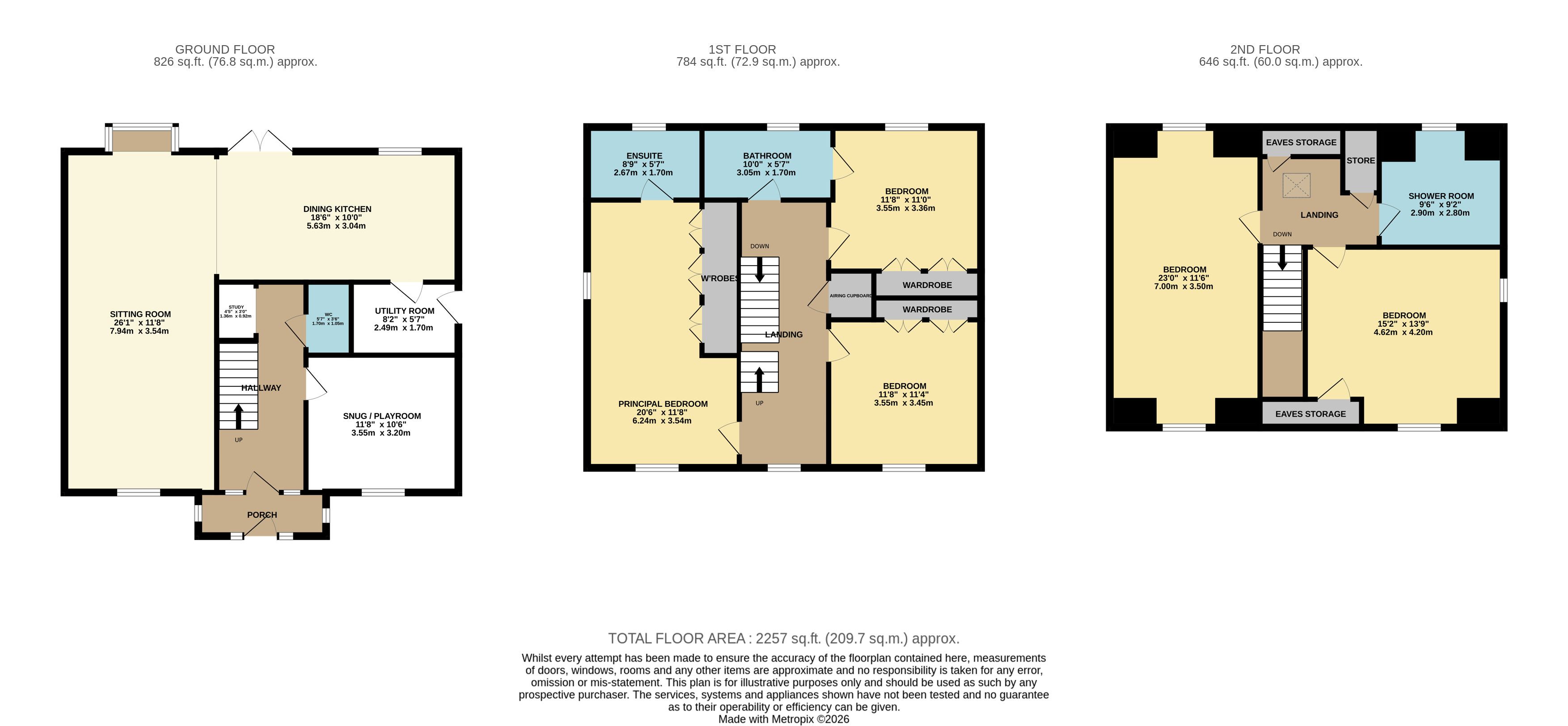 1, Pingle Rise, Matlock floorplan