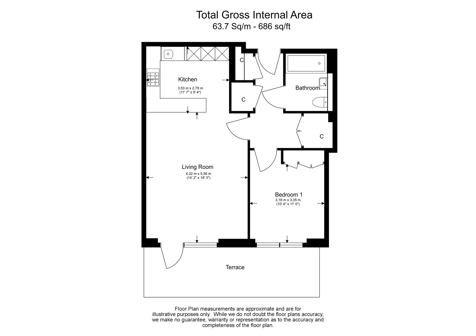 Tierney Lane, London floorplan