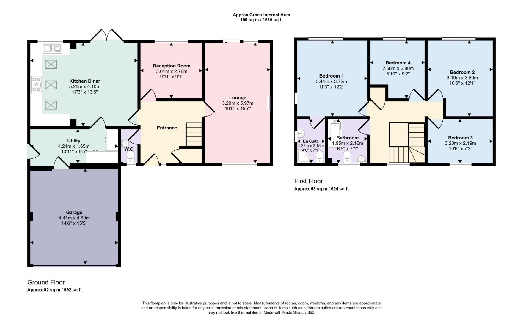 6, Wood Avens Close, Northampton floorplan