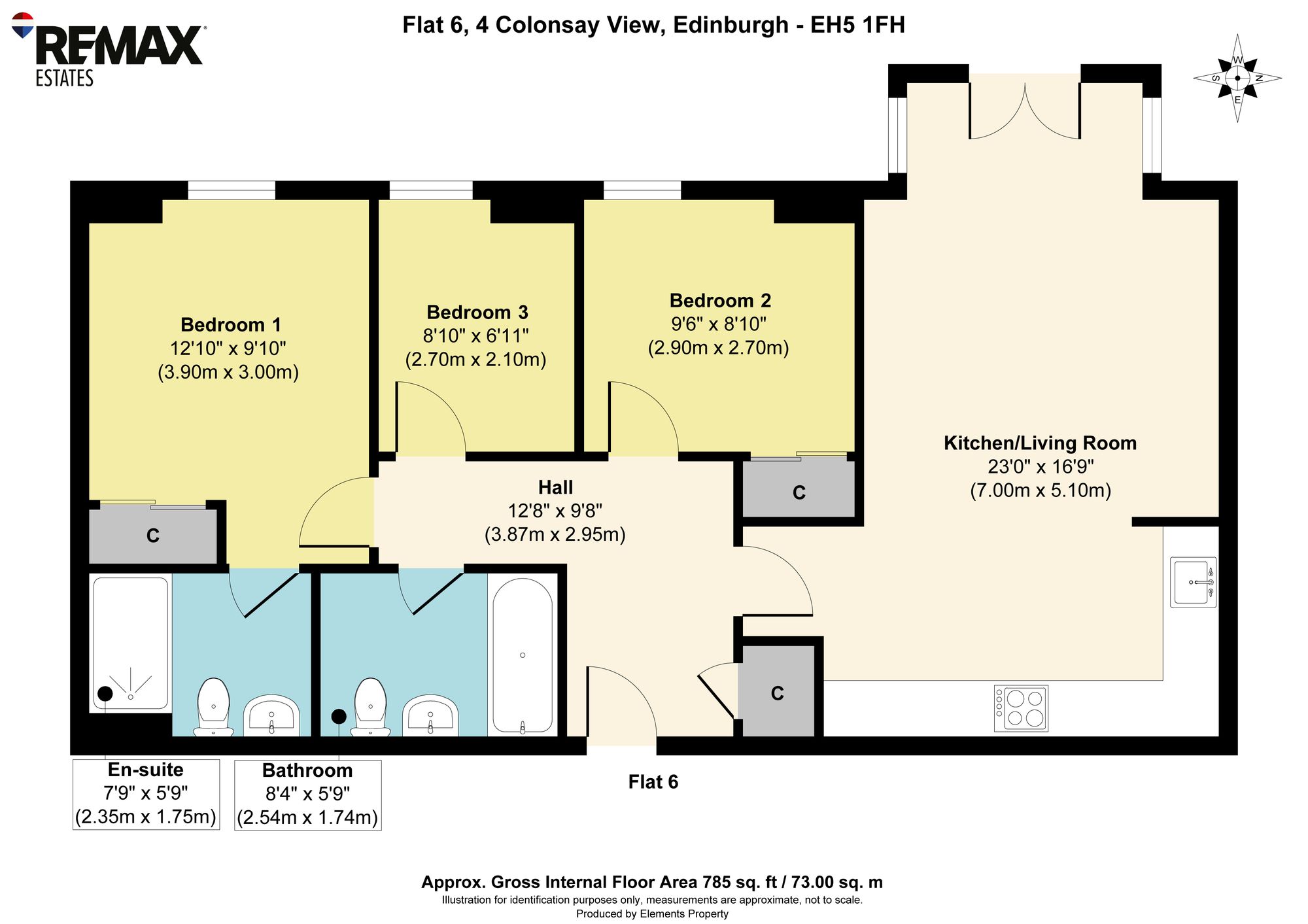 Flat 6, 4 Colonsay View, Edinburgh floorplan