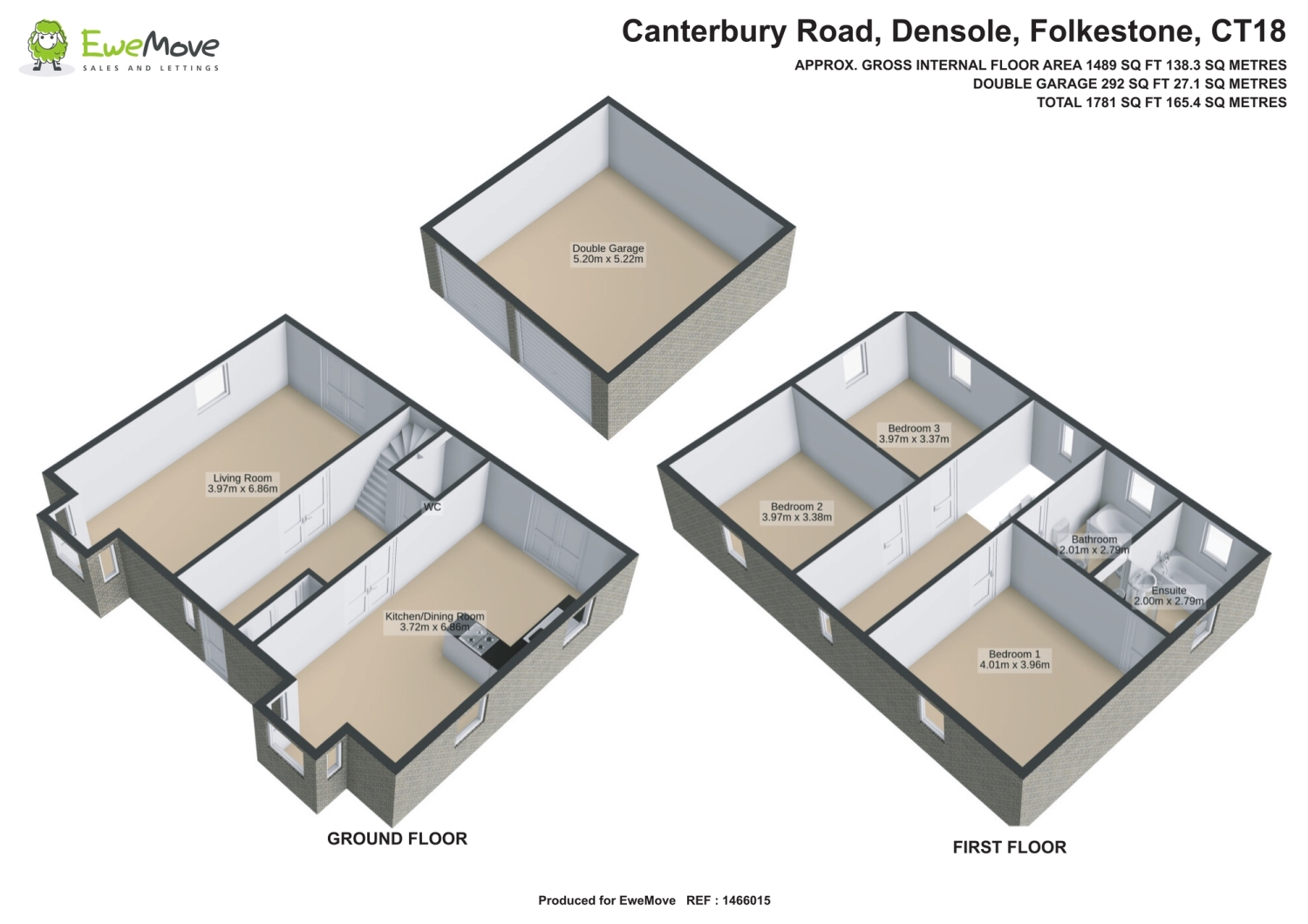 416, Canterbury Road, Folkestone floorplan