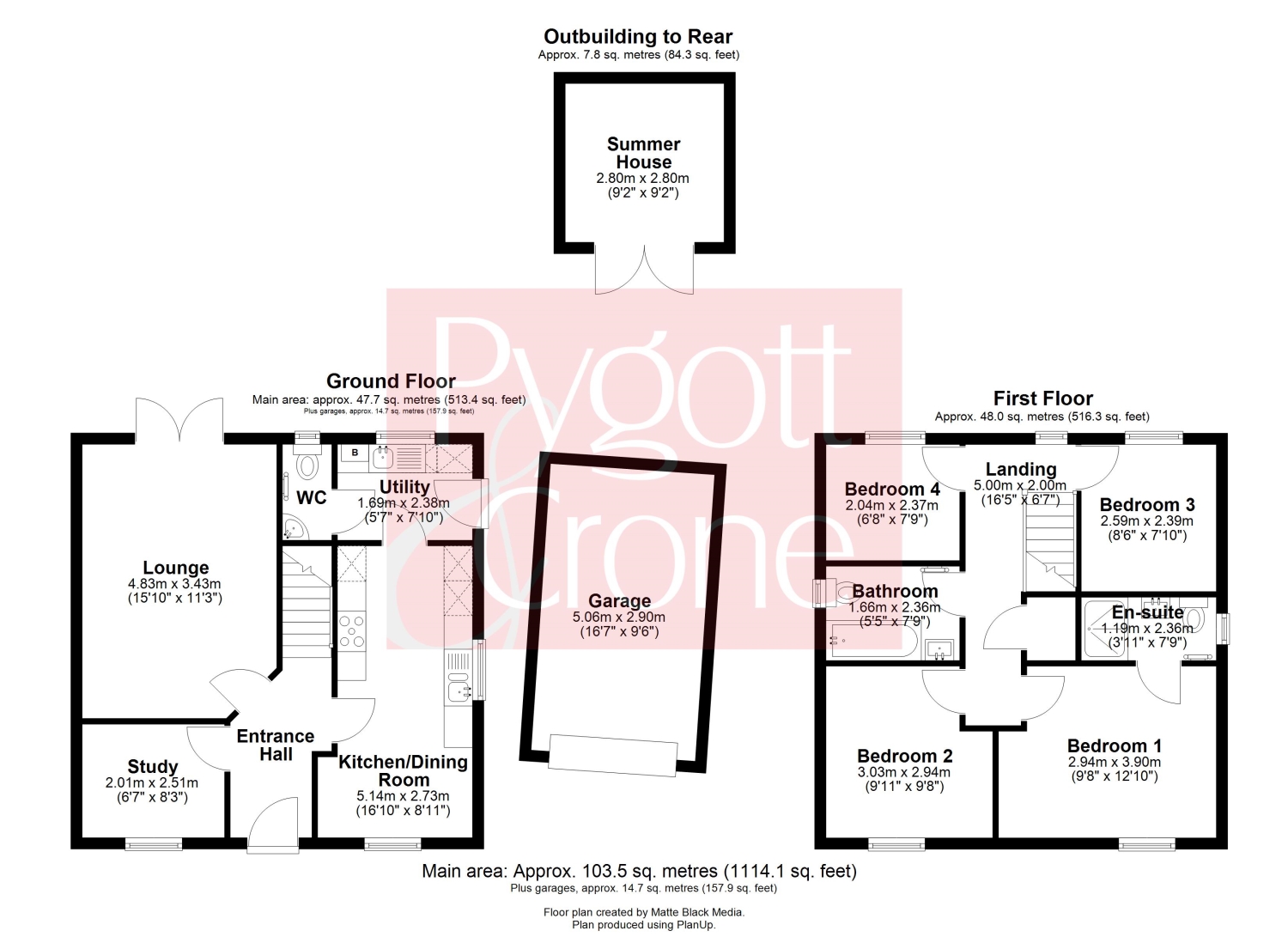 25, Dean Close, Spalding floorplan