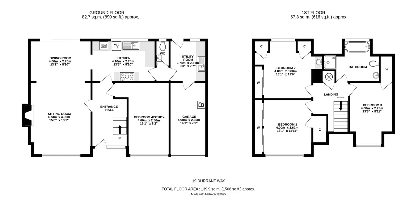 19, Durrant Way, Lymington floorplan