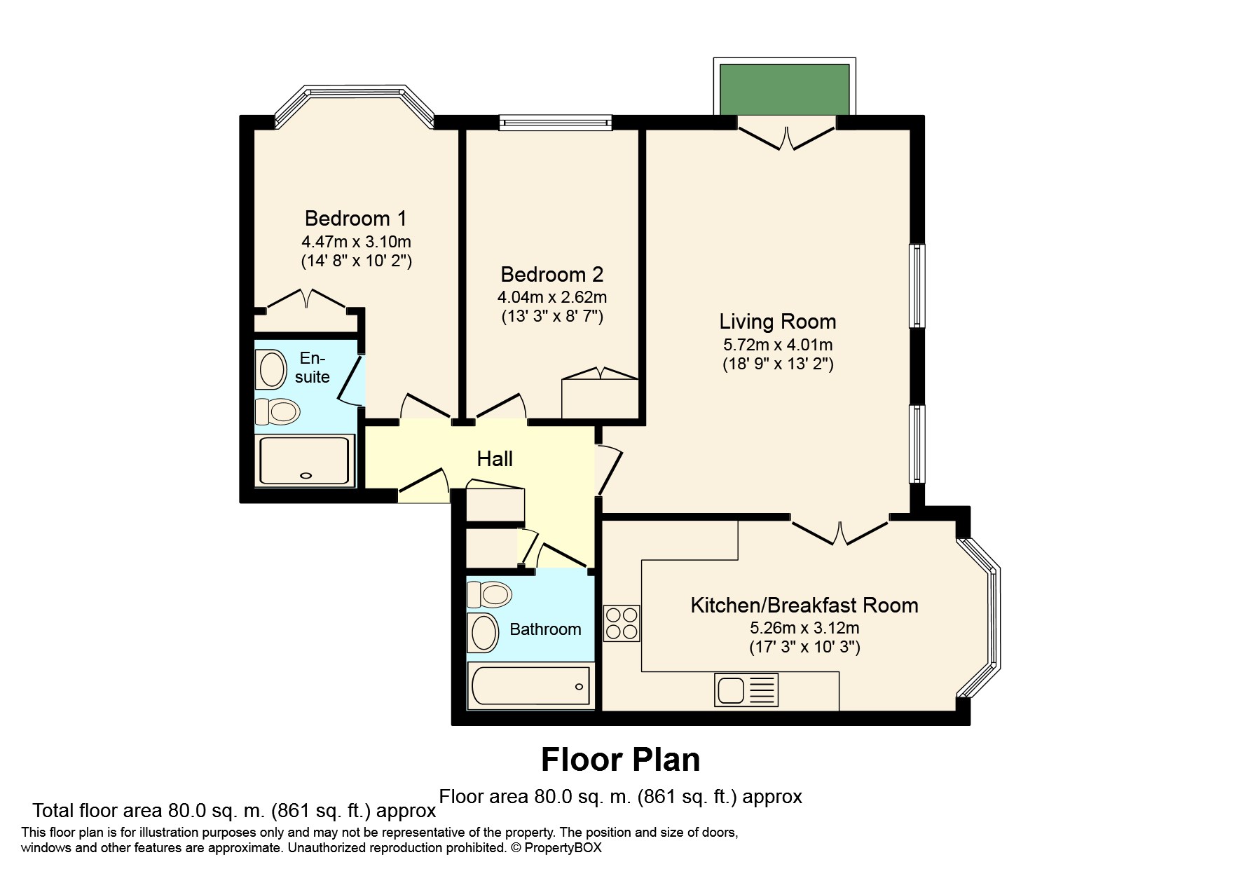 8 Martlet House, Horsham floorplan