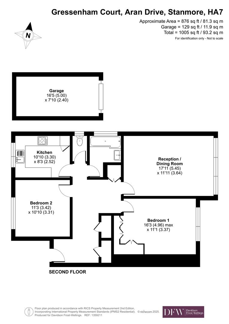 Flat 8, Gressenham Court, Aran Drive, Stanmore floorplan