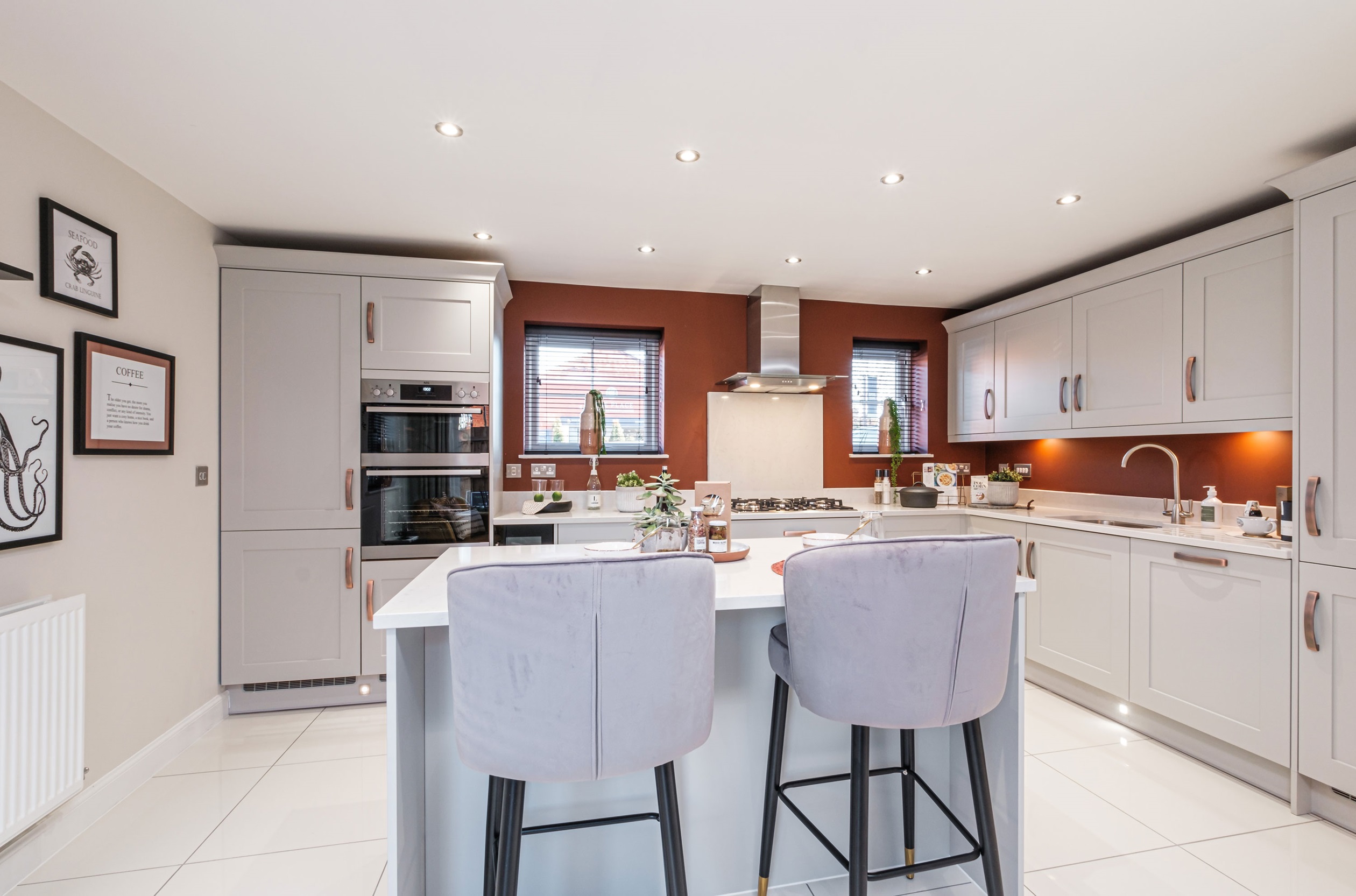 Property 2 of 10. Interior View Of The Kitchen &amp; Dining Room In Our 4 Bed Alderney Home
