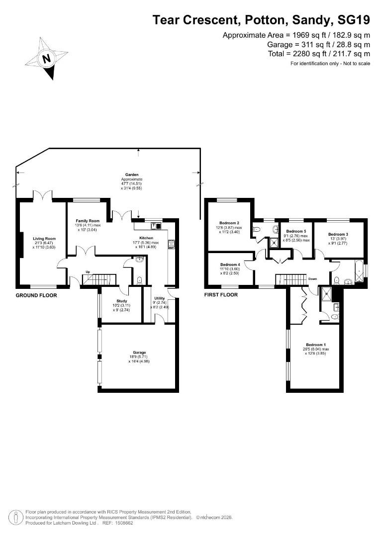 8, Tear Crescent, Potton floorplan