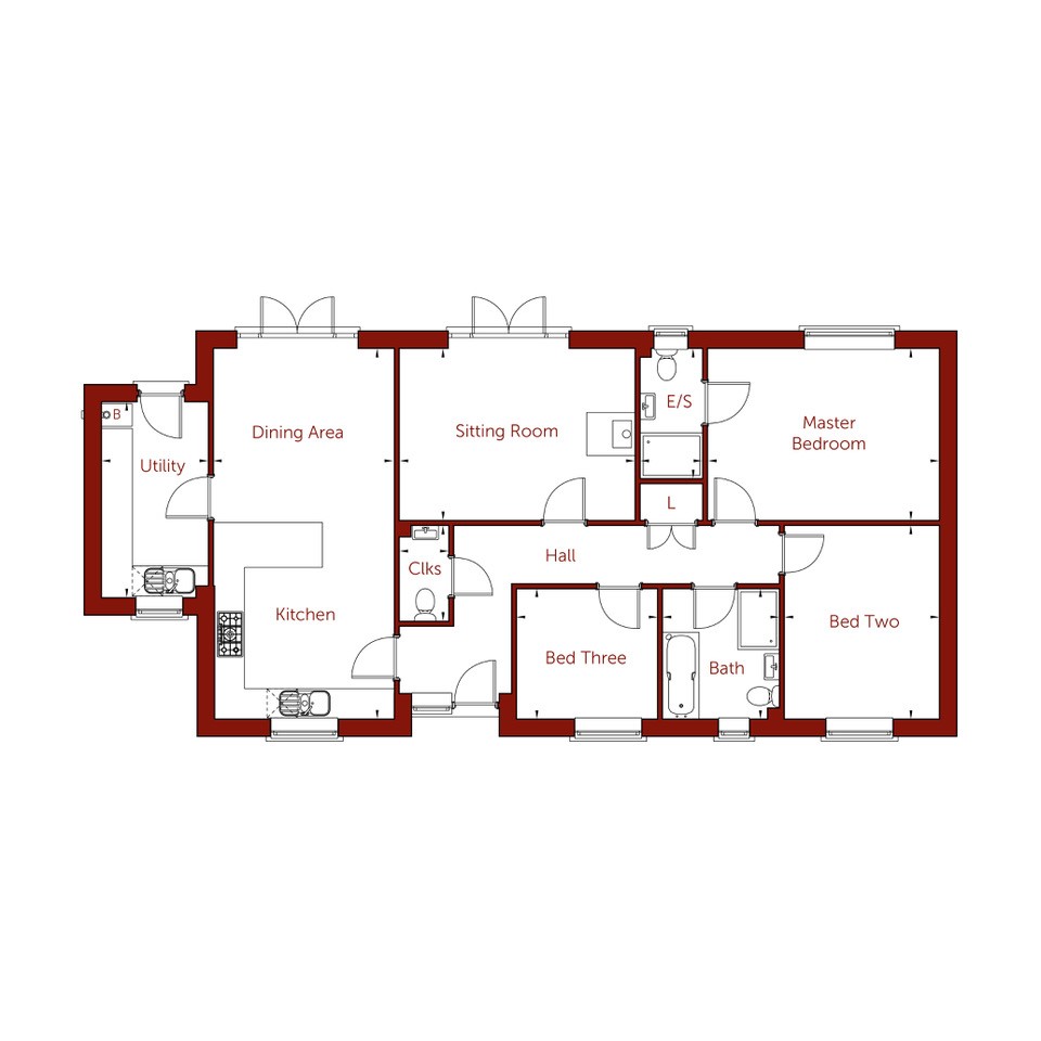 3 Bedrooms Detached bungalow for sale in Newton, Sudbury, Suffolk CO10