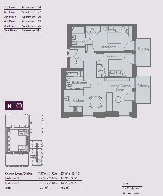 113x Caravel House, Royal Crest Avenue, London floorplan