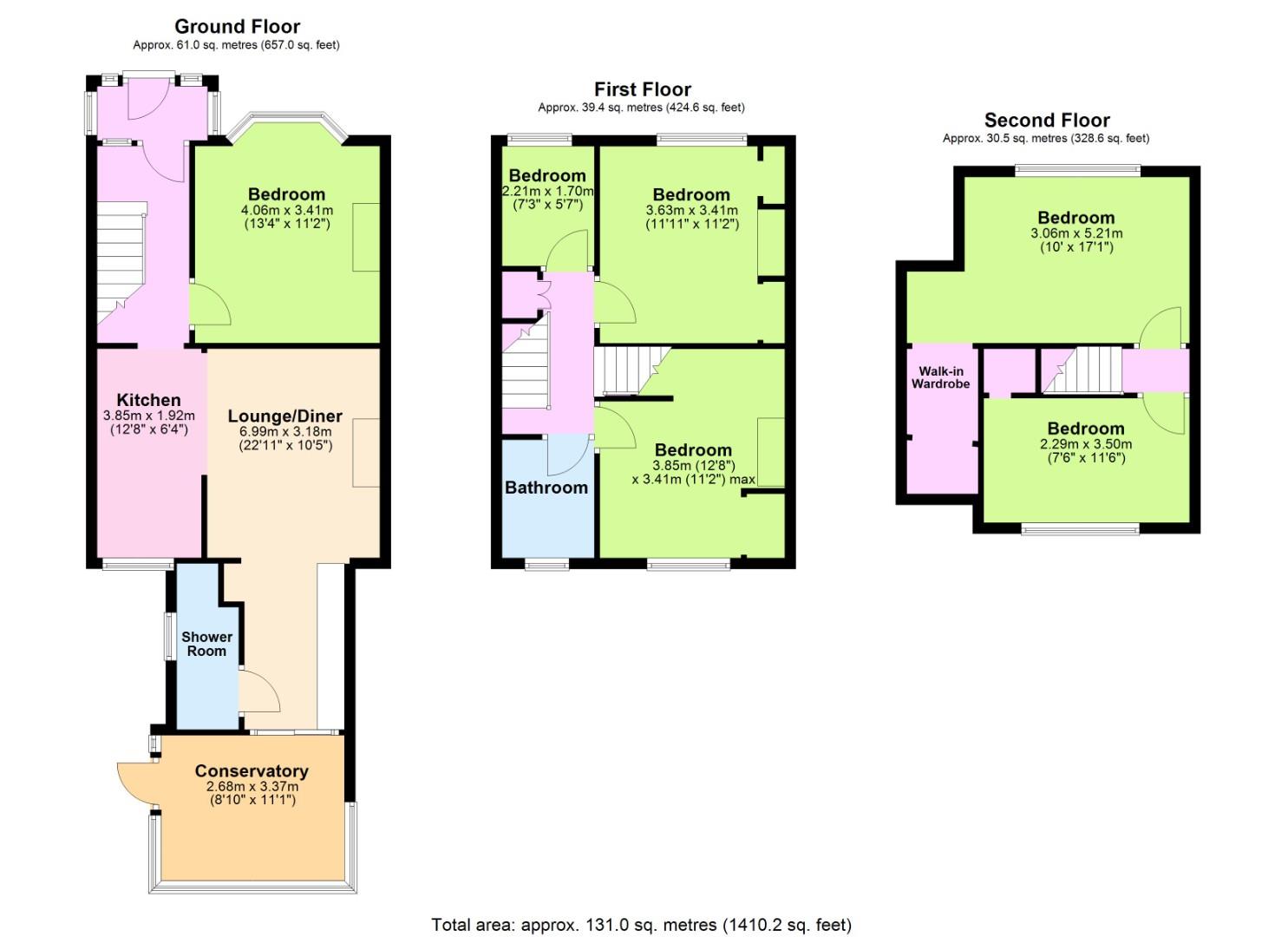 37, First Avenue, Lancing floorplan