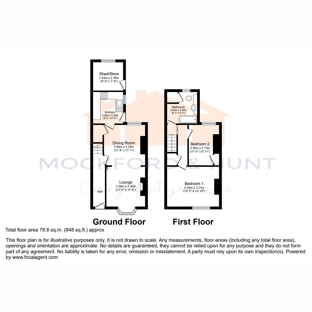 57, Kent Avenue, Ashford floorplan