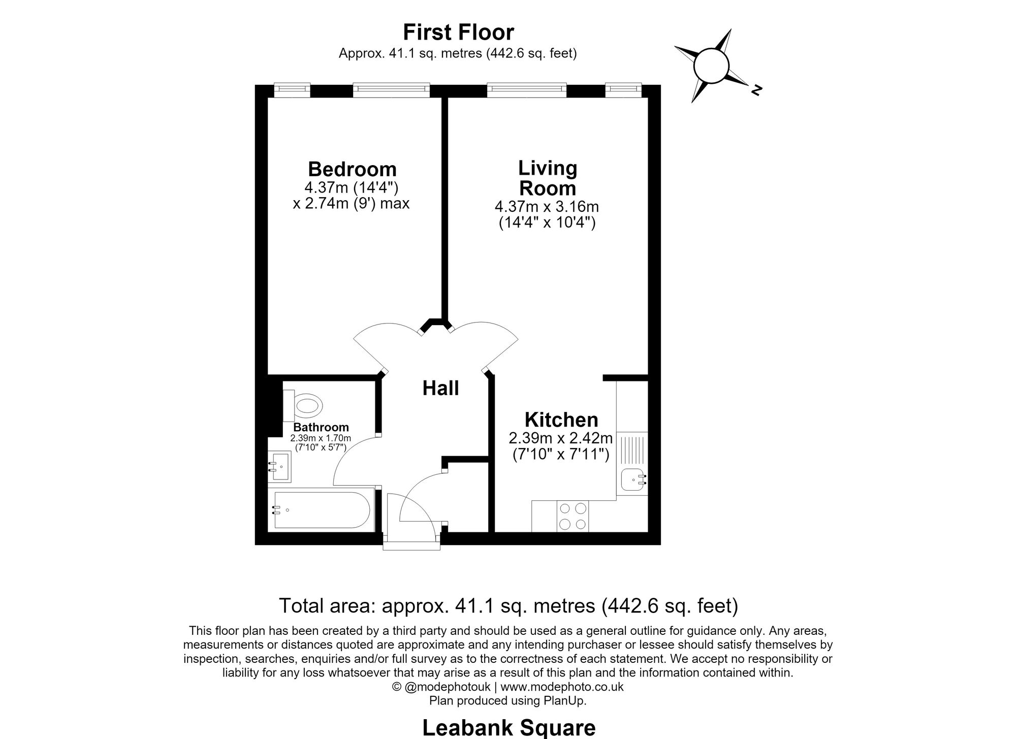 104 Leabank Square, London floorplan