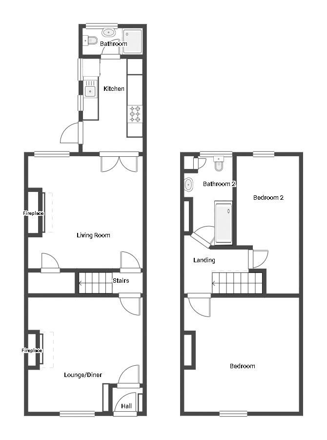 Mill Fold Road, Middleton, Manchester M24, 2 bedroom end terrace house