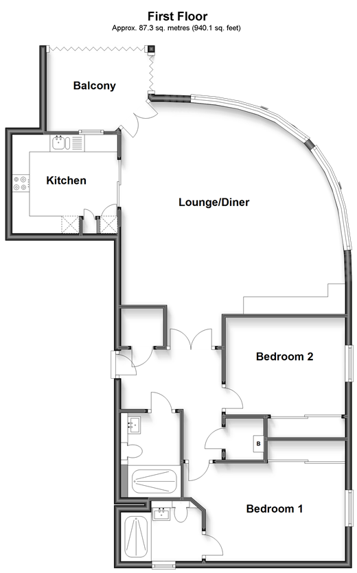 Imperial Gardens, Hythe, Kent CT21, 2 bedroom flat for sale 64263350